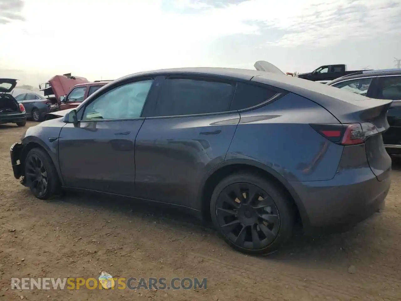 2 Photograph of a damaged car 7SAYGDEE0NF481597 TESLA MODEL Y 2022