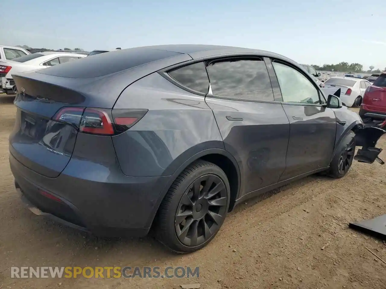 3 Photograph of a damaged car 7SAYGDEE0NF481597 TESLA MODEL Y 2022