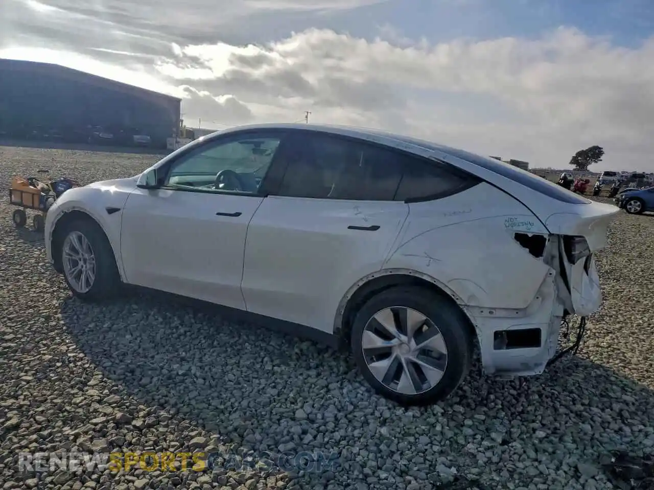 2 Photograph of a damaged car 7SAYGDEE0NF520902 TESLA MODEL Y 2022