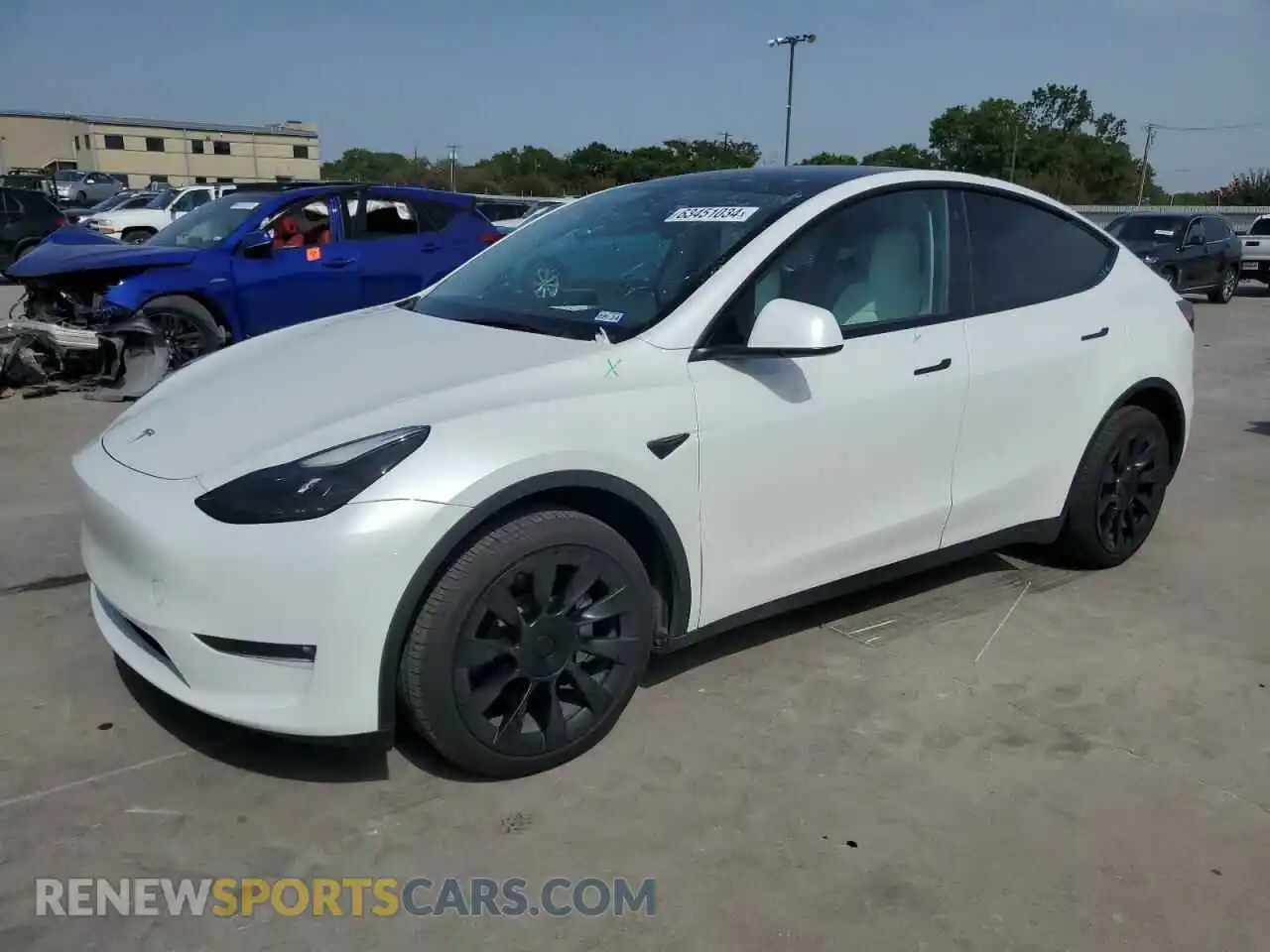 1 Photograph of a damaged car 7SAYGDEE0NF523105 TESLA MODEL Y 2022