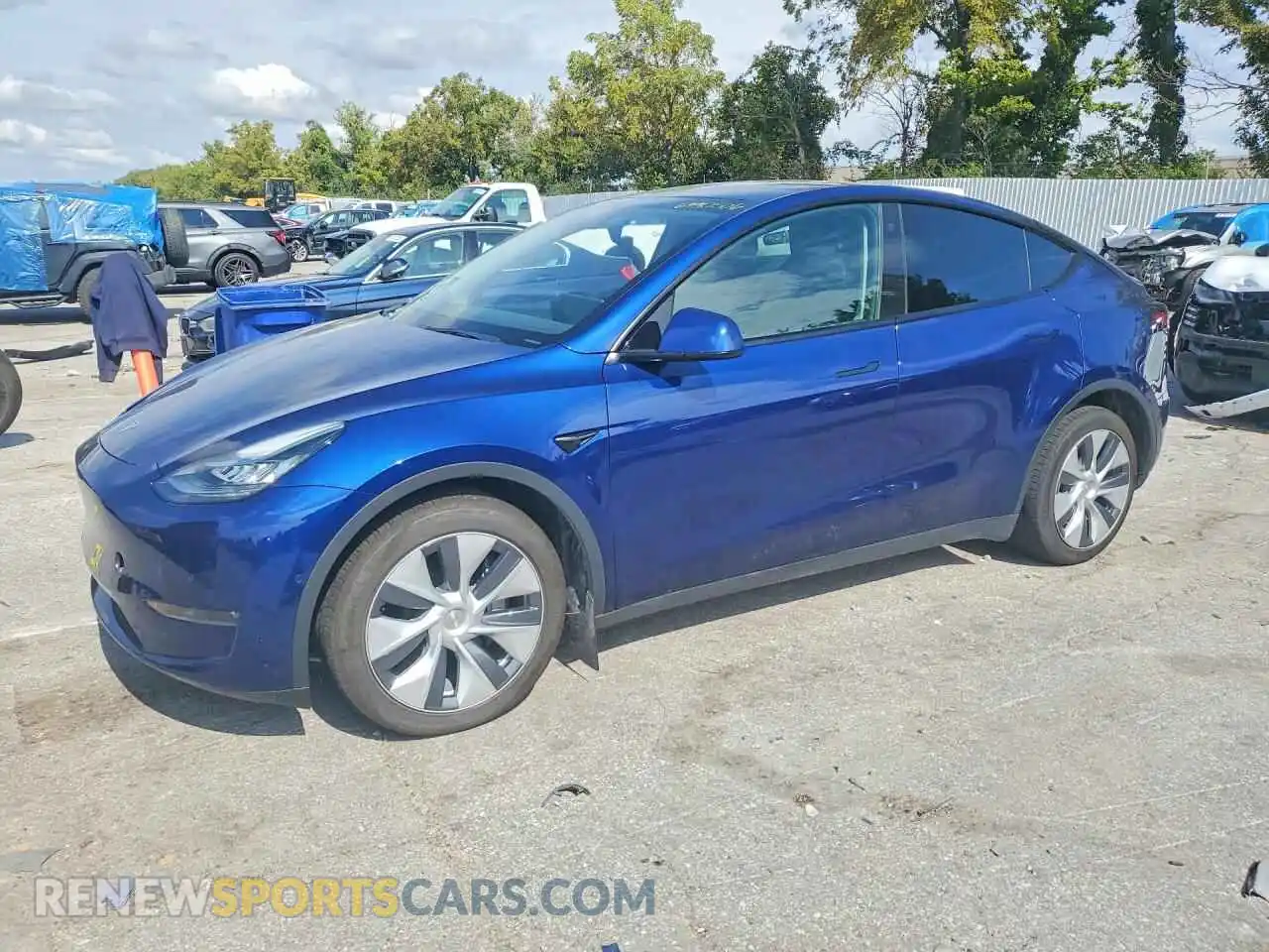 1 Photograph of a damaged car 7SAYGDEE1NA006974 TESLA MODEL Y 2022