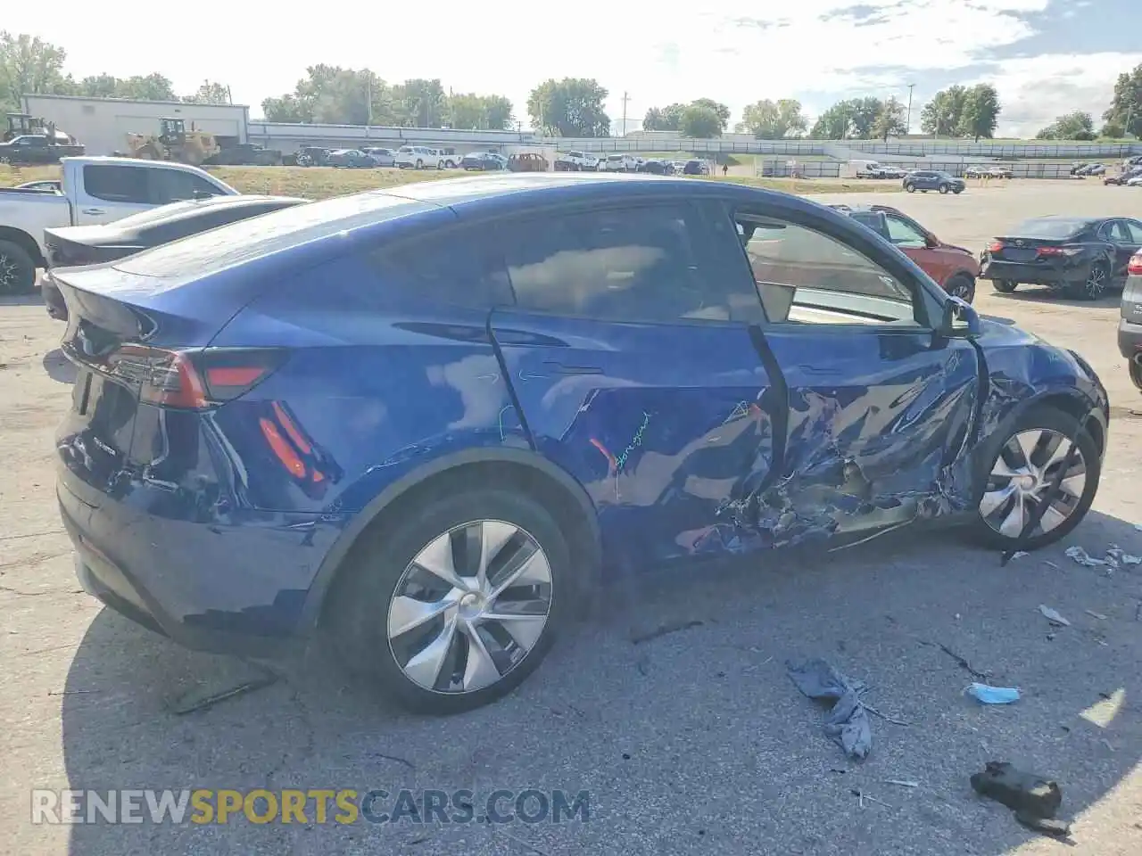 3 Photograph of a damaged car 7SAYGDEE1NA006974 TESLA MODEL Y 2022