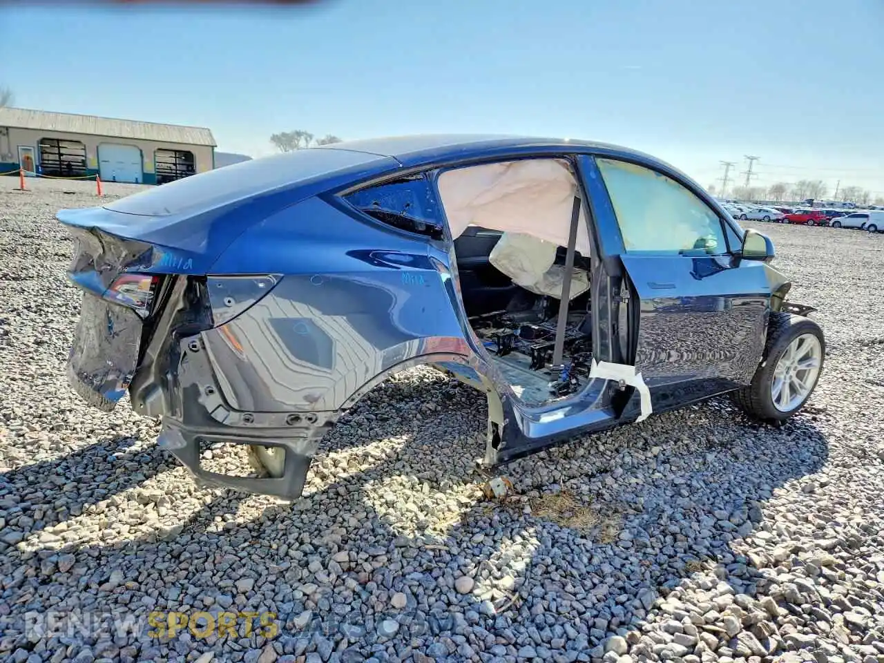 3 fotografías del automóvil dañado 7SAYGDEE1NA015609 TESLA MODEL Y 2022