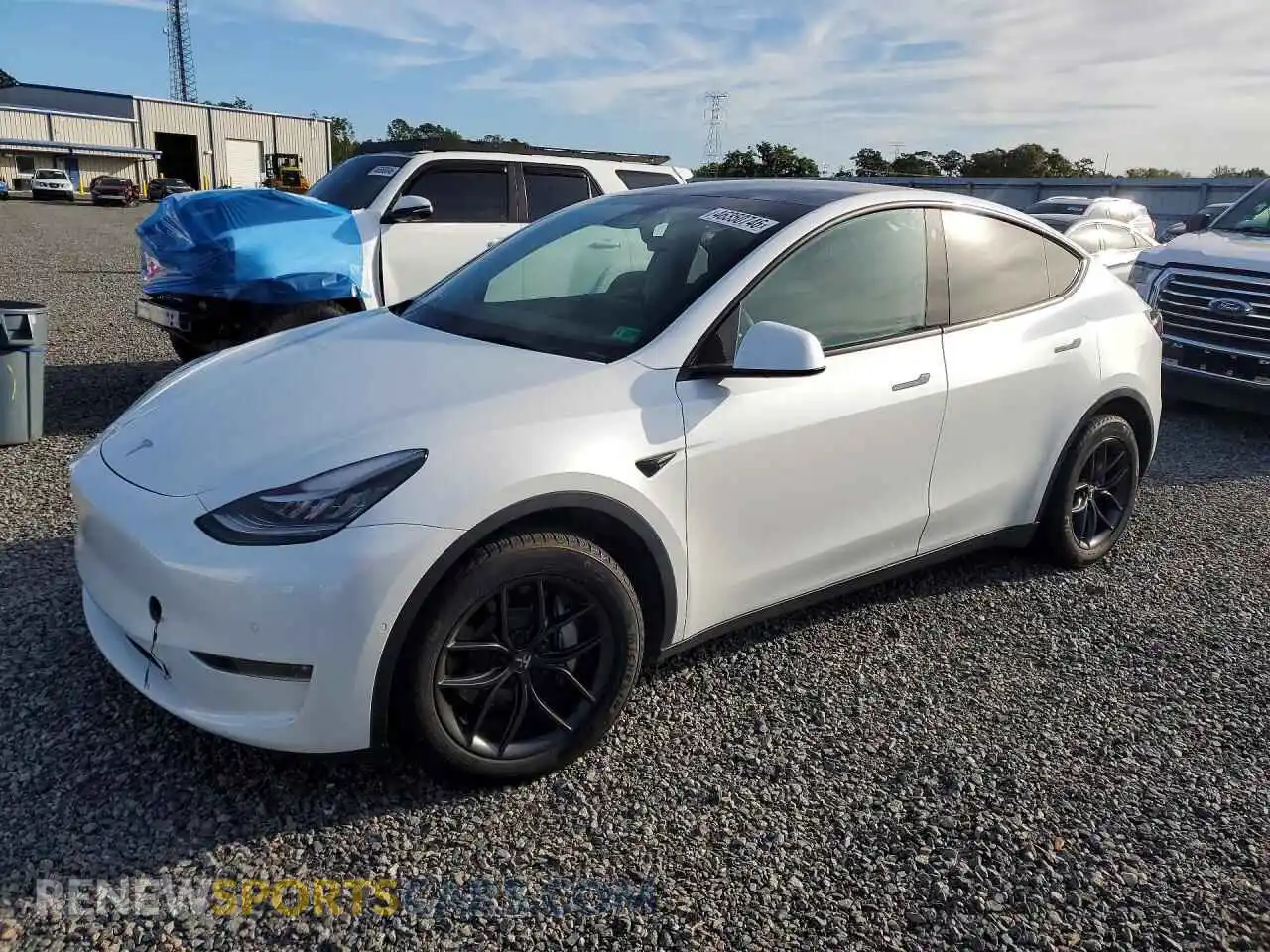 1 Photograph of a damaged car 7SAYGDEE1NA018106 TESLA MODEL Y 2022