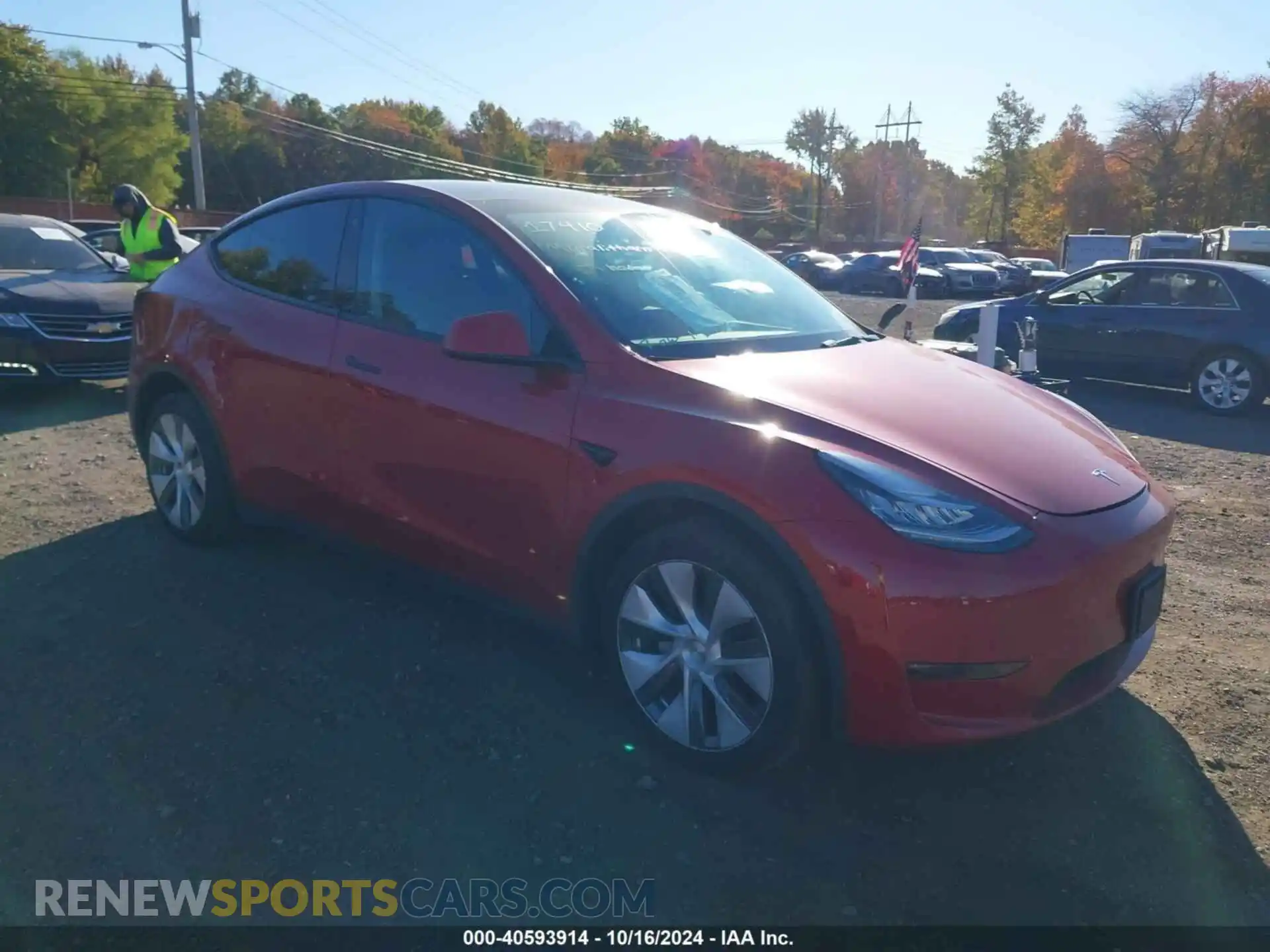 1 Photograph of a damaged car 7SAYGDEE1NA020048 TESLA MODEL Y 2022