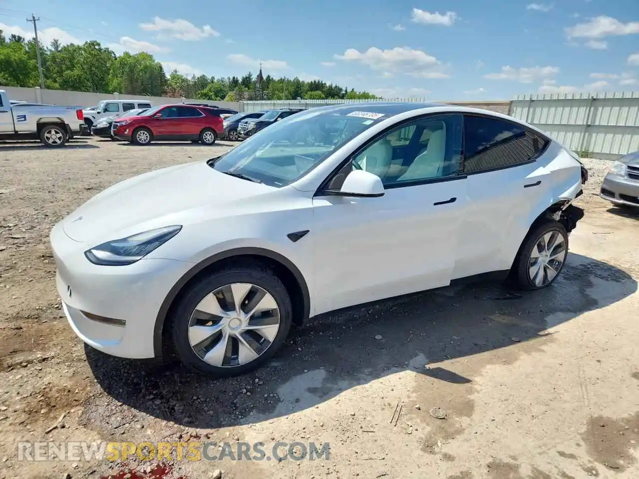 1 Photograph of a damaged car 7SAYGDEE1NF320448 TESLA MODEL Y 2022