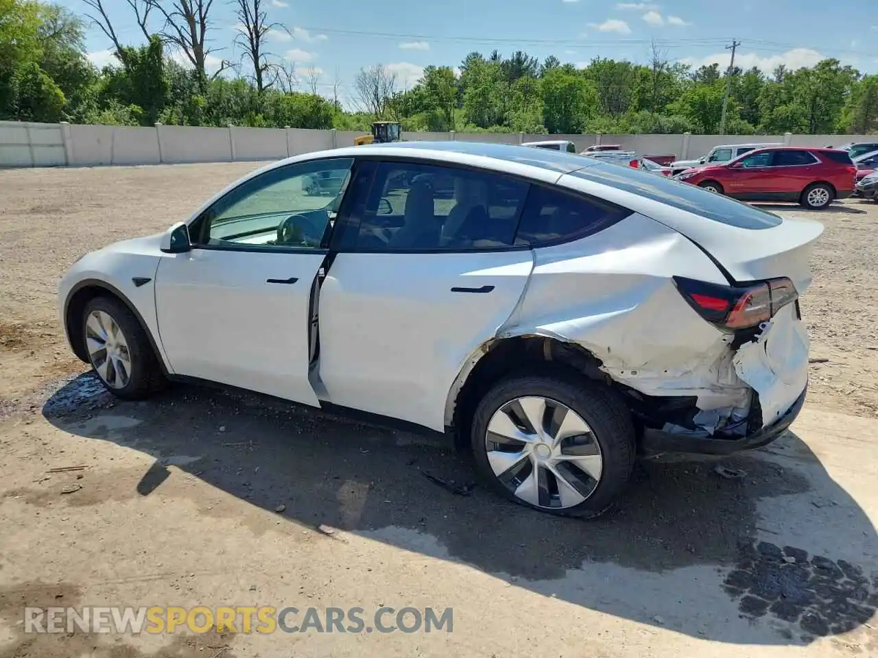 2 Photograph of a damaged car 7SAYGDEE1NF320448 TESLA MODEL Y 2022