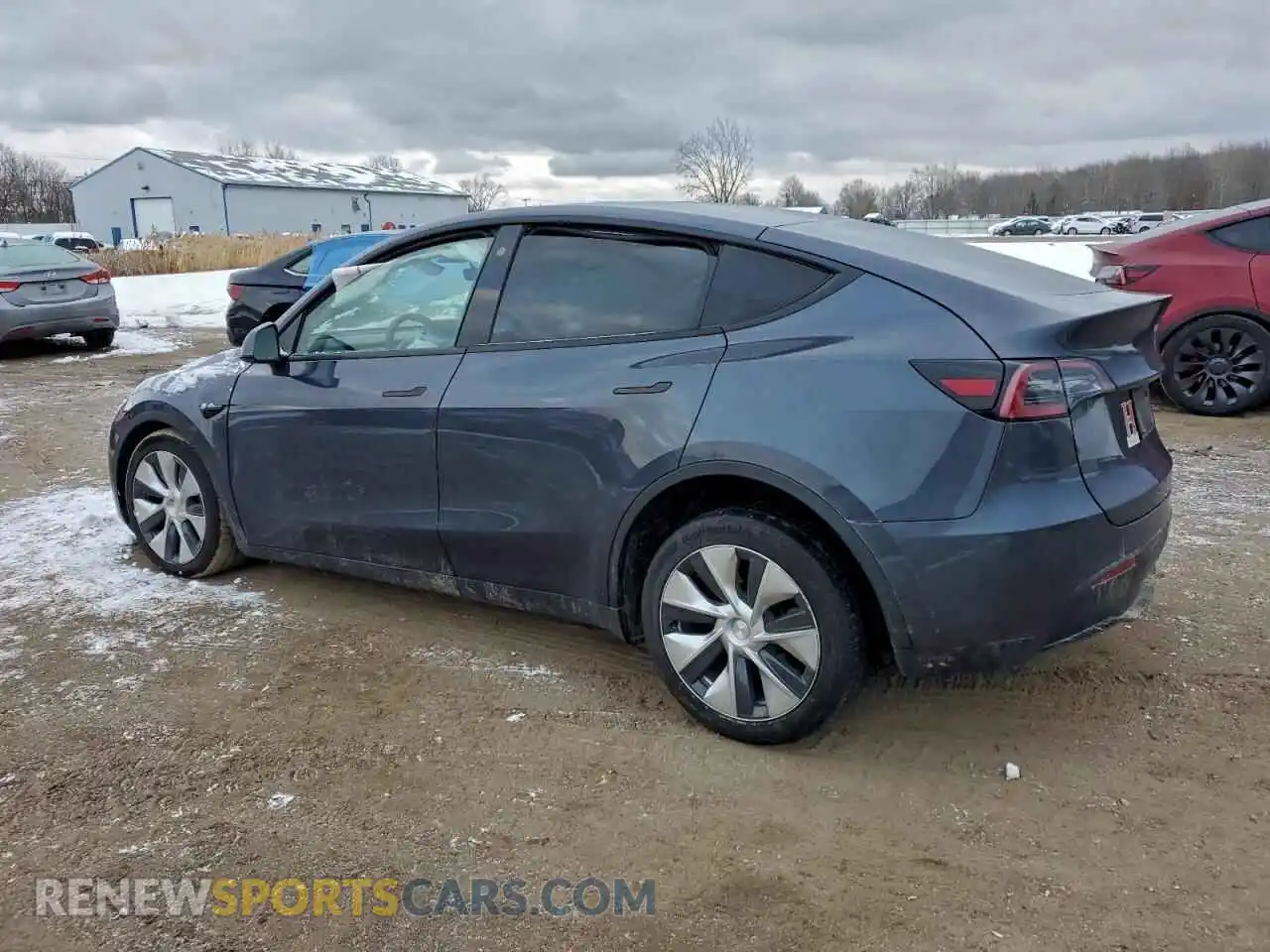 2 fotografías del automóvil dañado 7SAYGDEE1NF329344 TESLA MODEL Y 2022