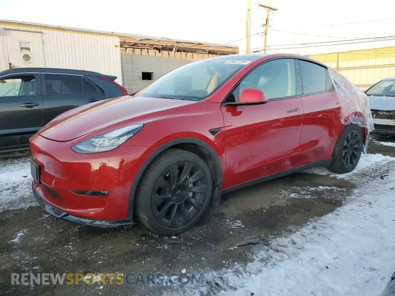 1 Photograph of a damaged car 7SAYGDEE1NF336522 TESLA MODEL Y 2022