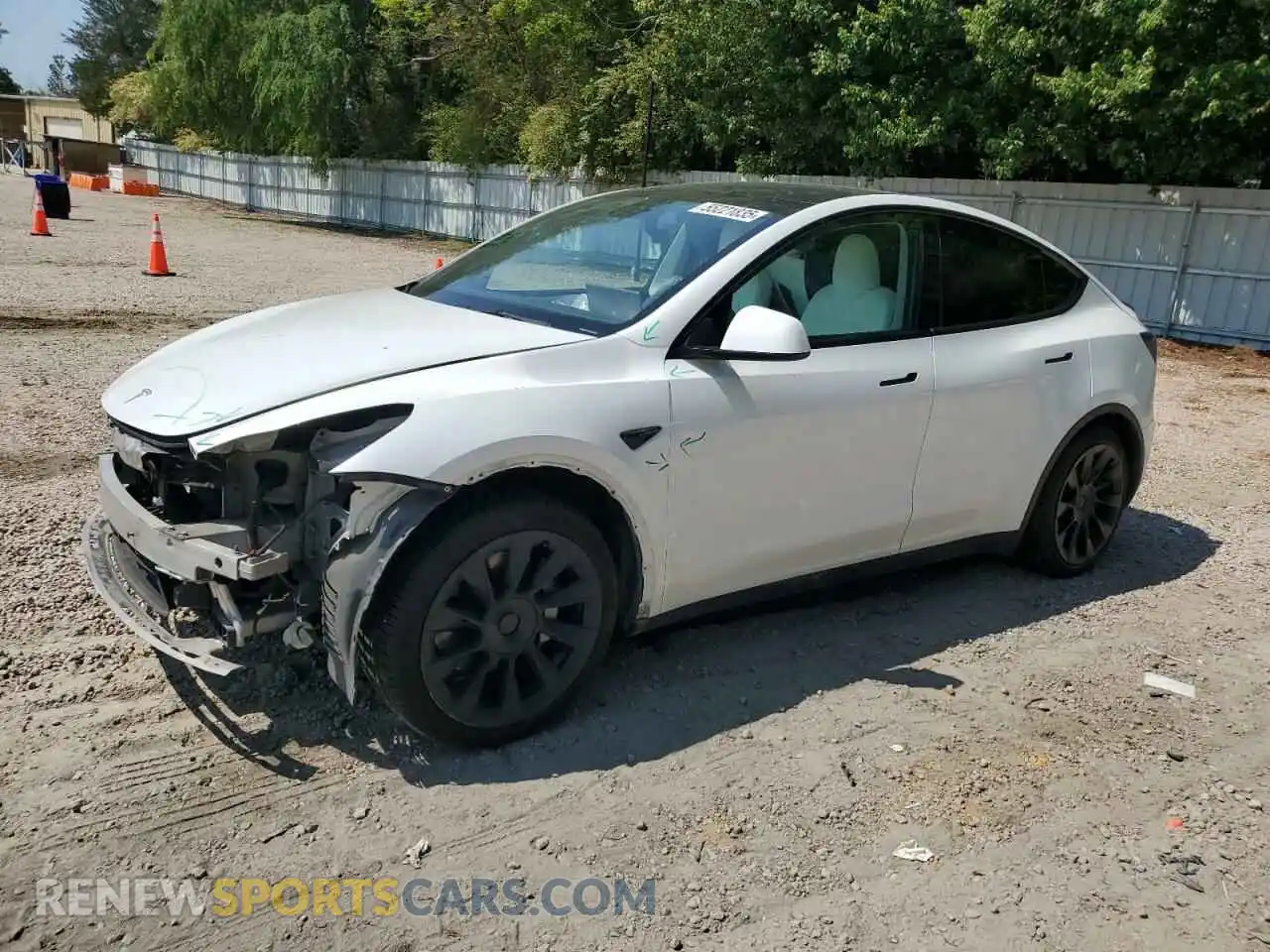 1 Photograph of a damaged car 7SAYGDEE1NF354633 TESLA MODEL Y 2022