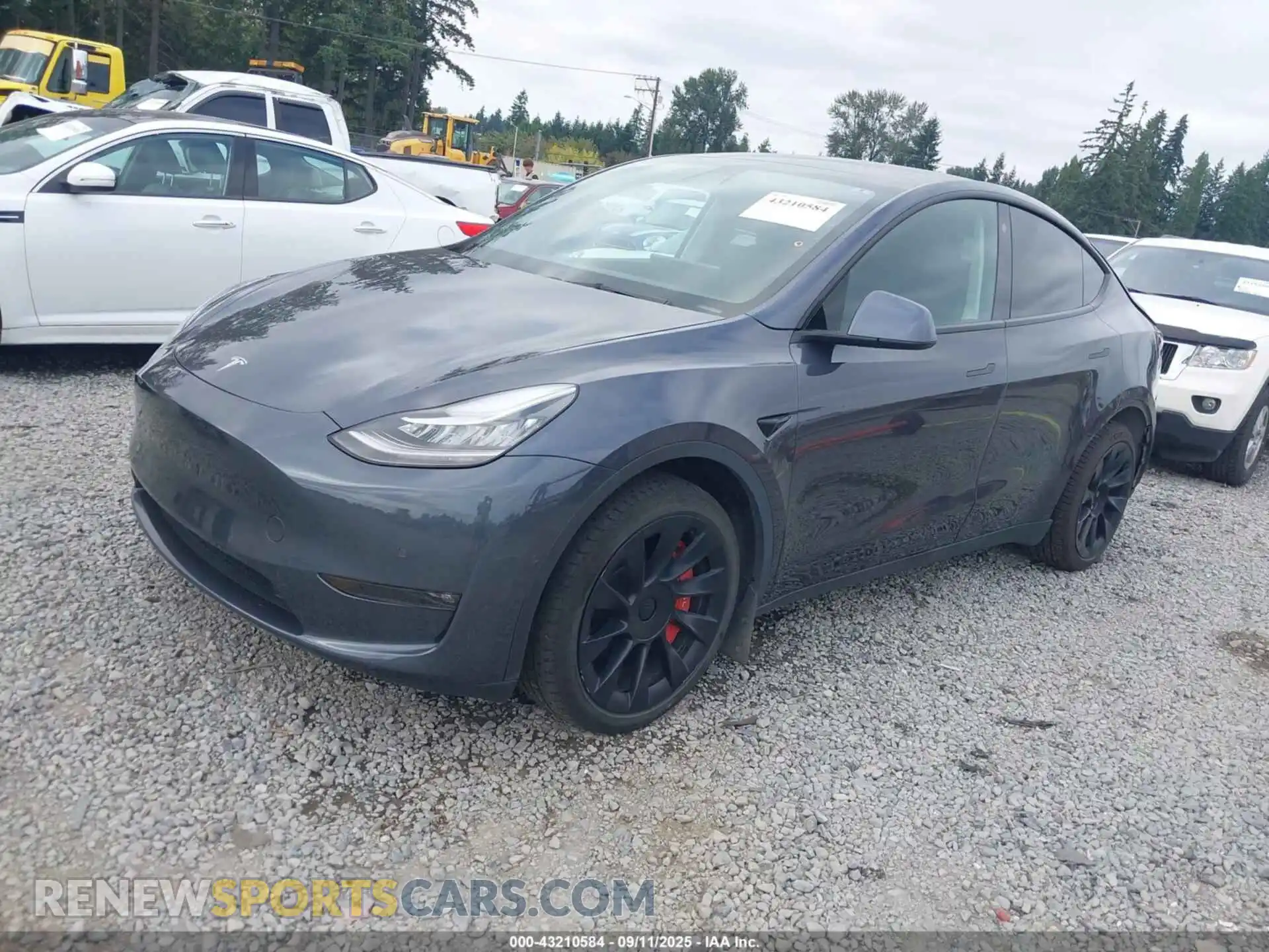 2 Photograph of a damaged car 7SAYGDEE1NF356303 TESLA MODEL Y 2022
