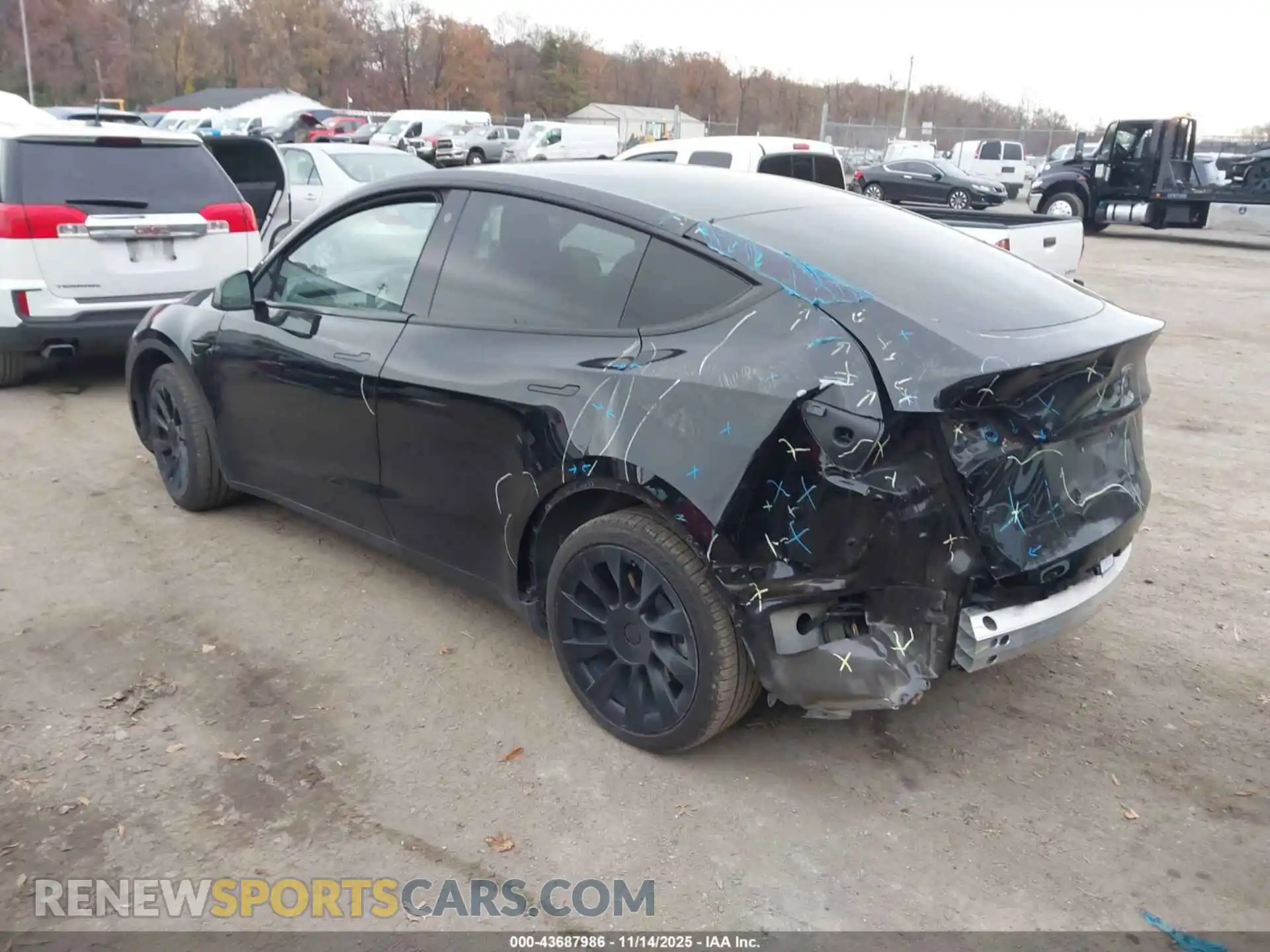 3 Фотография поврежденного автомобиля 7SAYGDEE1NF356432 TESLA MODEL Y 2022