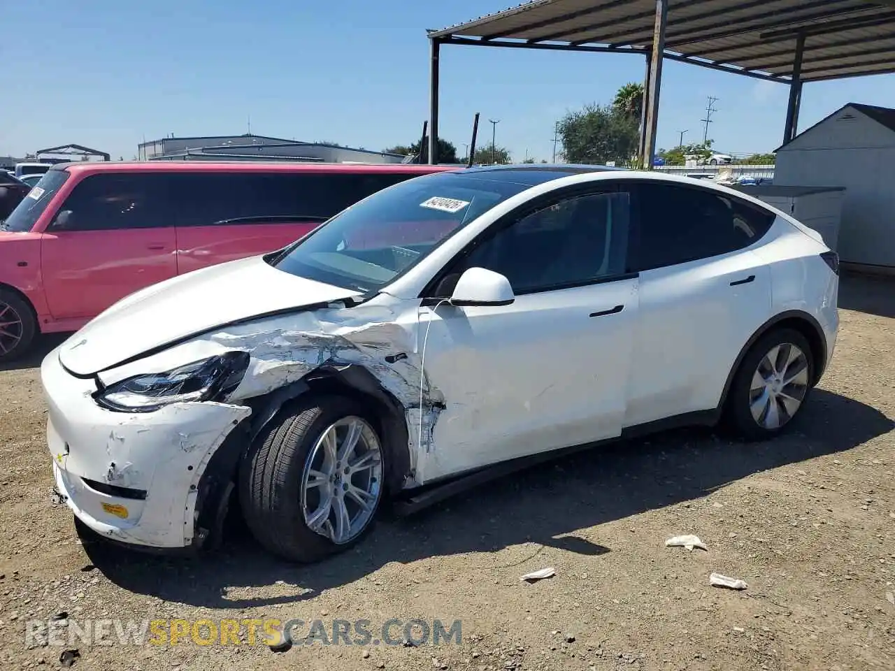 1 Фотография поврежденного автомобиля 7SAYGDEE1NF358245 TESLA MODEL Y 2022