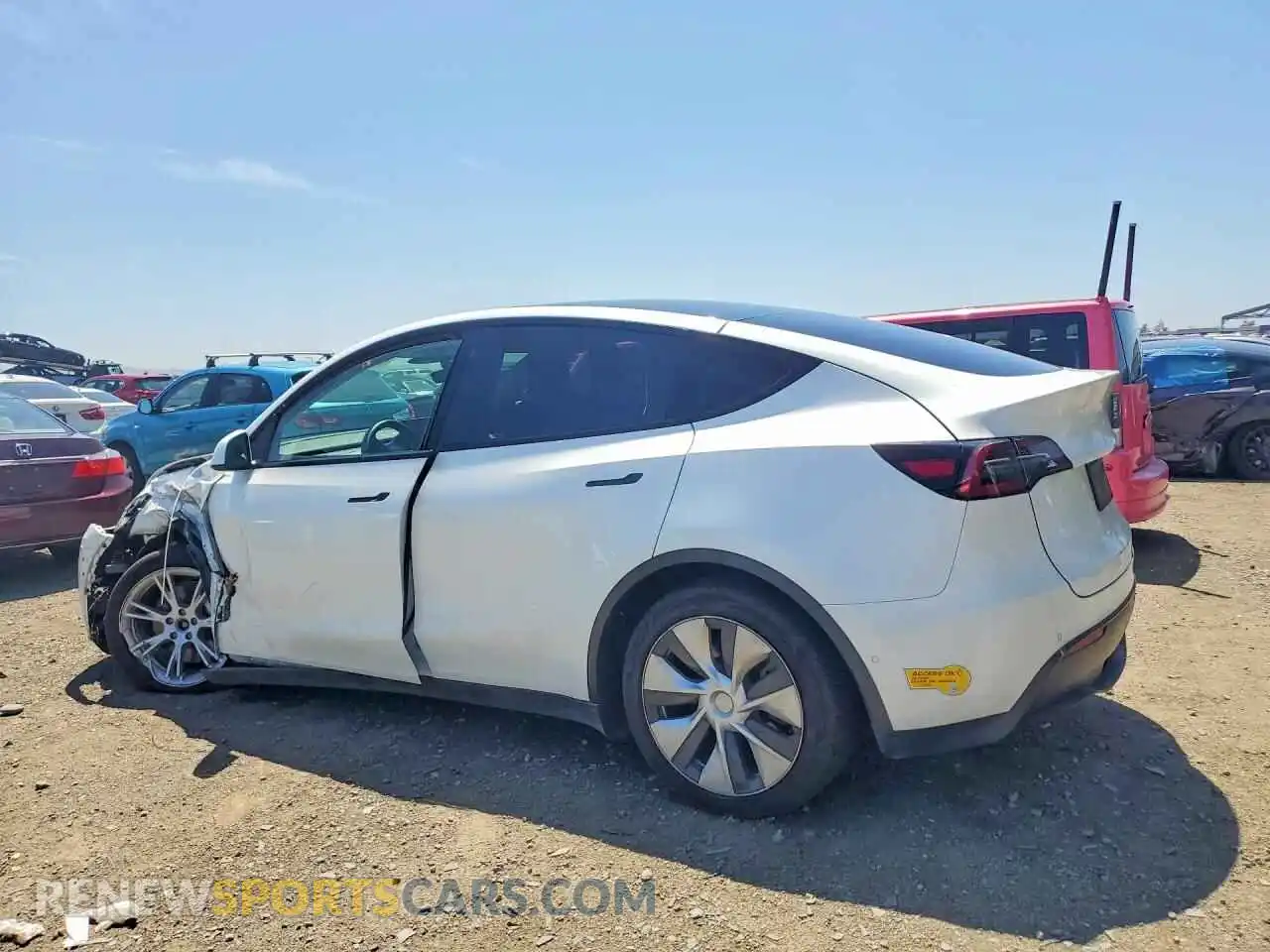 2 Фотография поврежденного автомобиля 7SAYGDEE1NF358245 TESLA MODEL Y 2022
