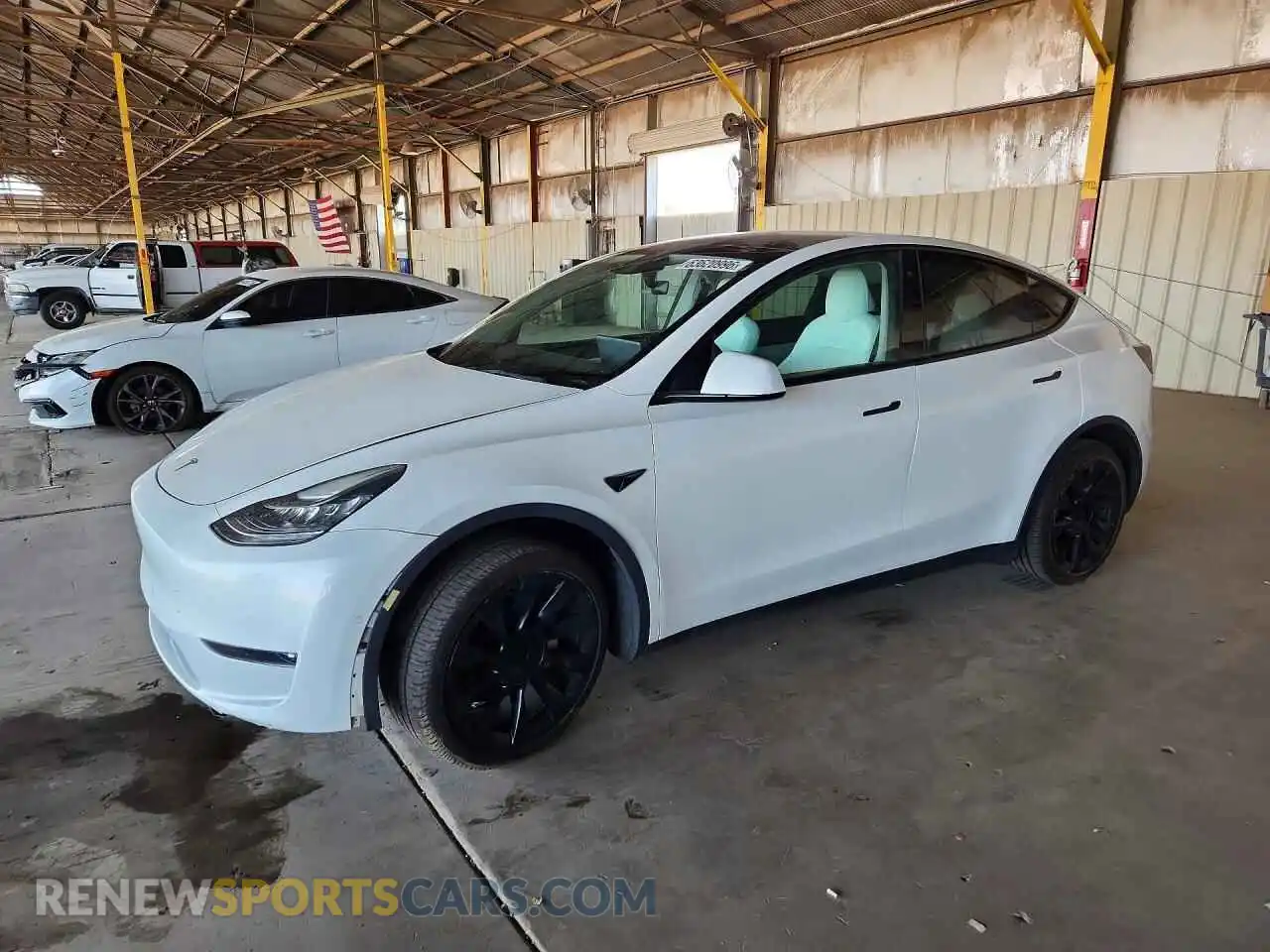 1 Photograph of a damaged car 7SAYGDEE1NF367429 TESLA MODEL Y 2022