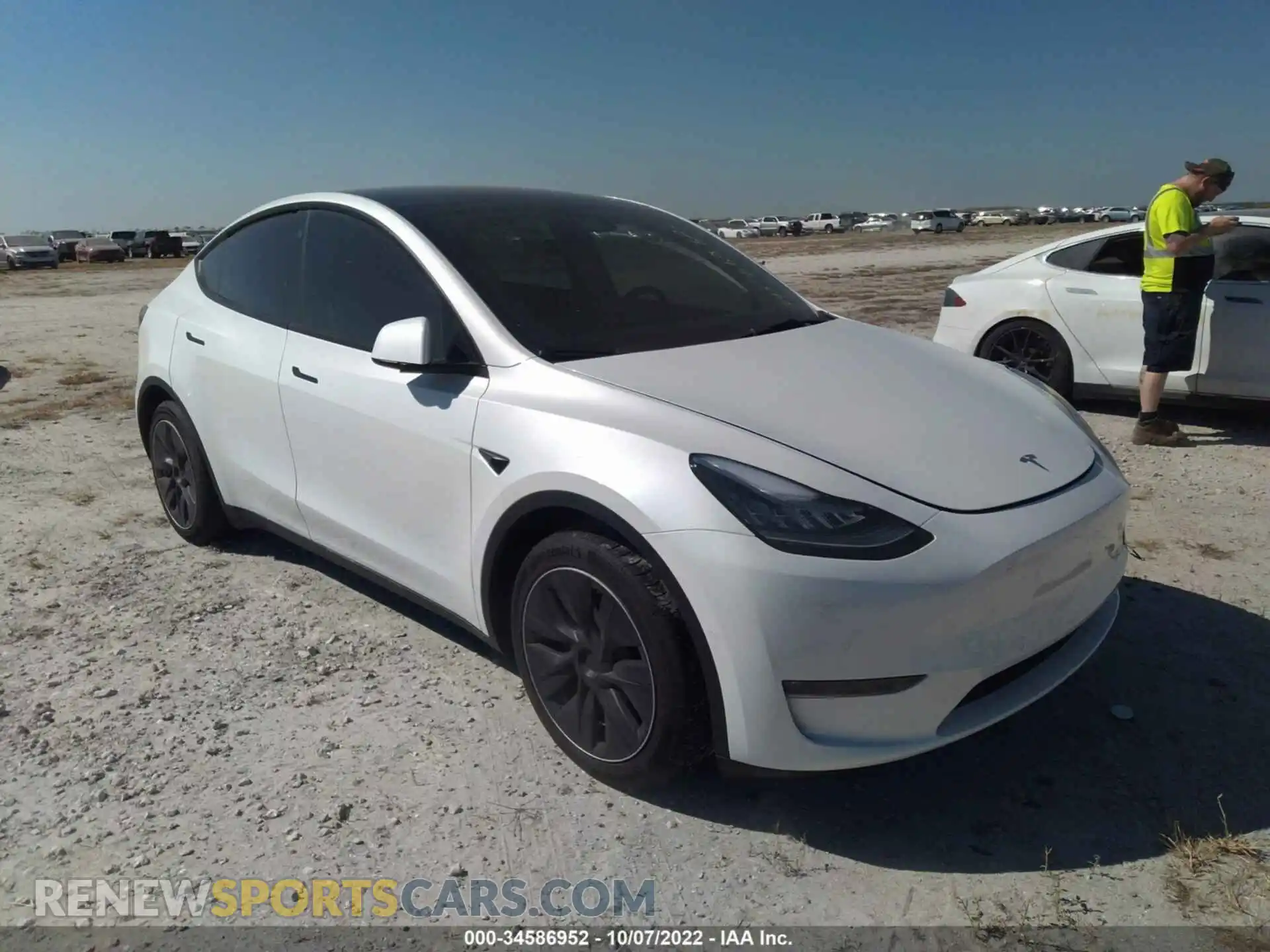 1 Фотография поврежденного автомобиля 7SAYGDEE1NF374090 TESLA MODEL Y 2022