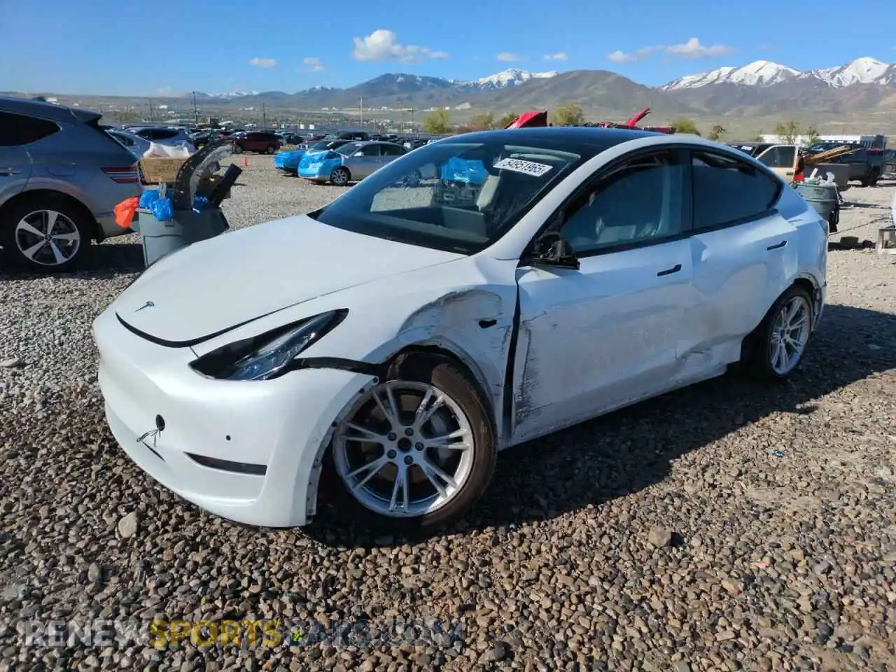 1 fotografías del automóvil dañado 7SAYGDEE1NF378026 TESLA MODEL Y 2022