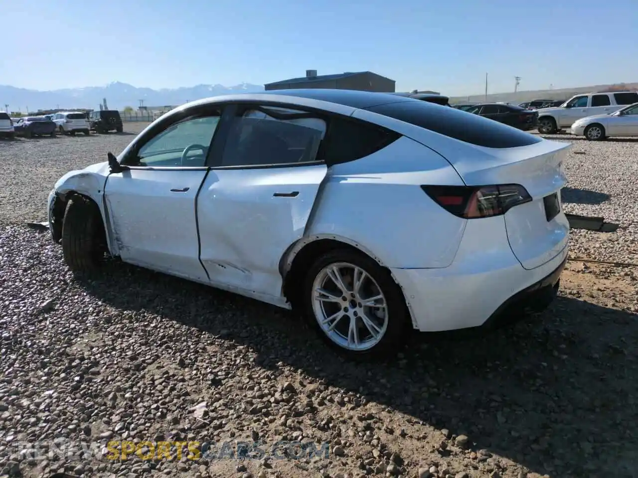 2 fotografías del automóvil dañado 7SAYGDEE1NF378026 TESLA MODEL Y 2022