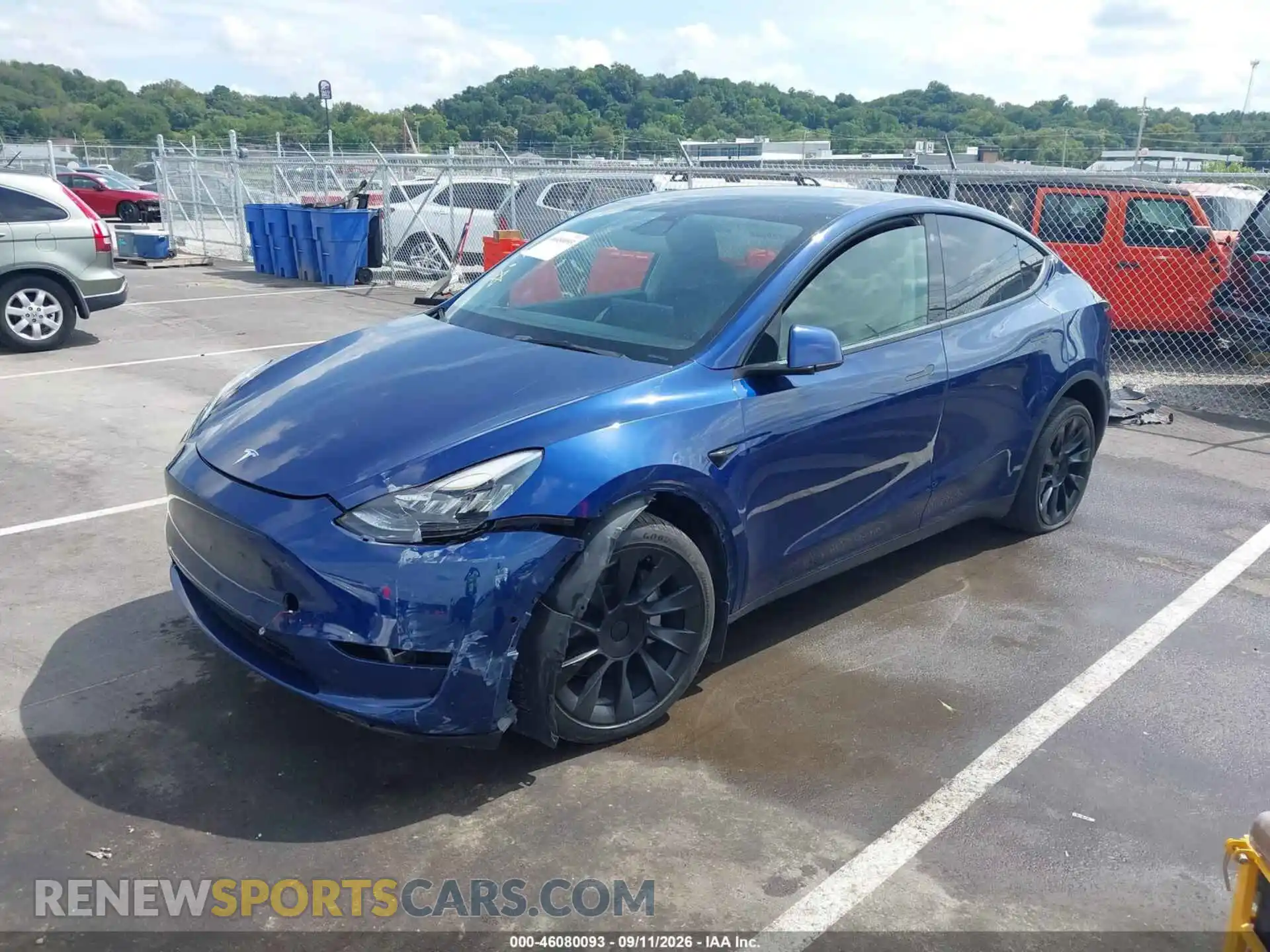 2 Photograph of a damaged car 7SAYGDEE1NF412322 TESLA MODEL Y 2022