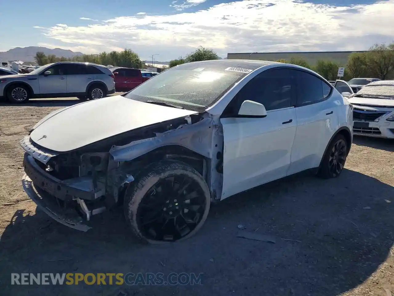 1 Photograph of a damaged car 7SAYGDEE1NF437737 TESLA MODEL Y 2022