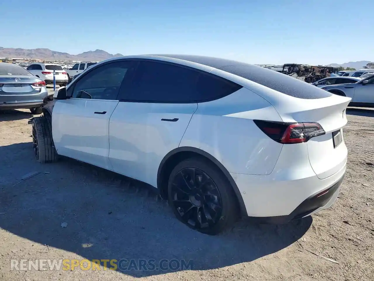 2 Photograph of a damaged car 7SAYGDEE1NF437737 TESLA MODEL Y 2022