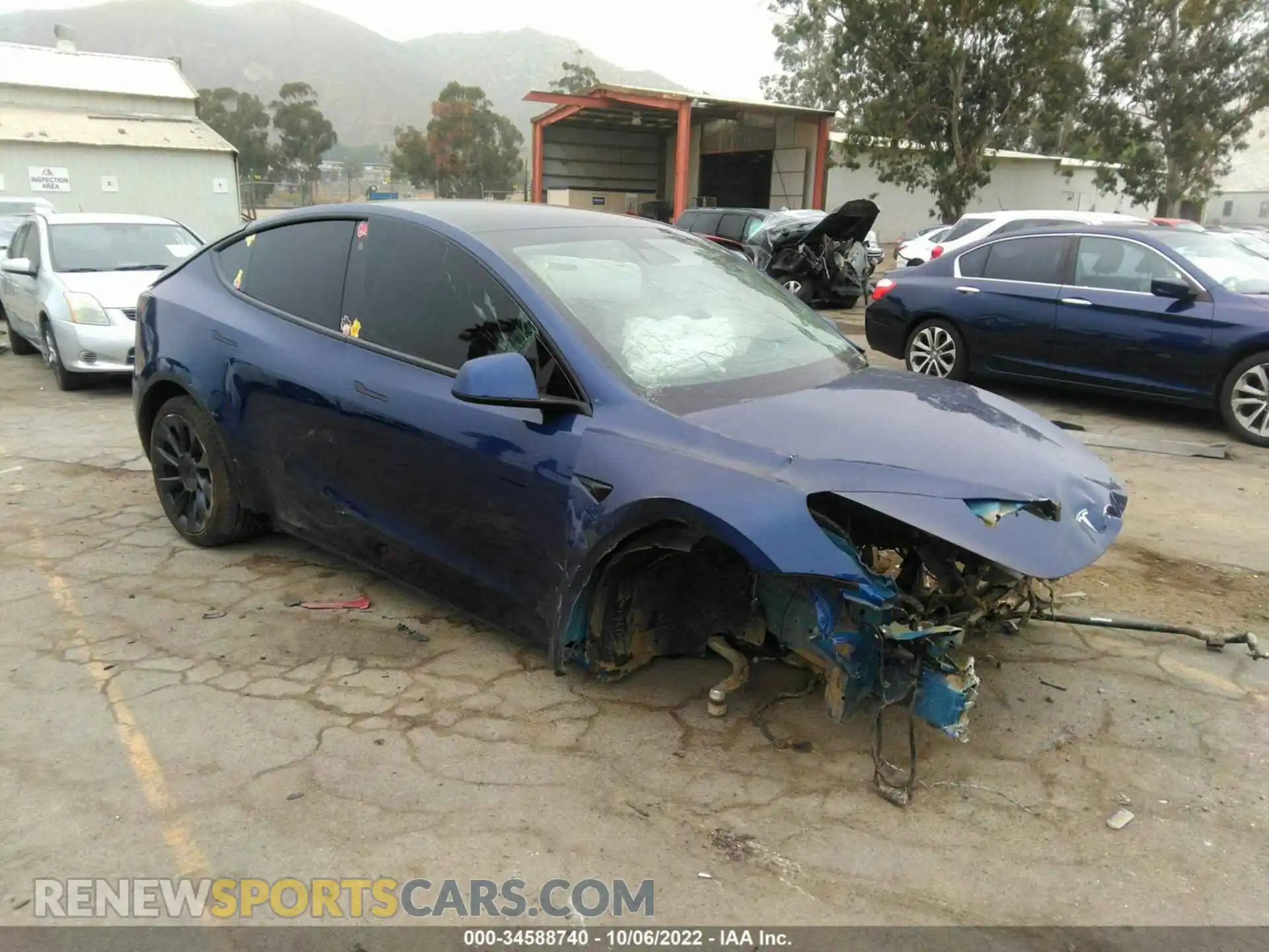 1 Photograph of a damaged car 7SAYGDEE1NF451234 TESLA MODEL Y 2022