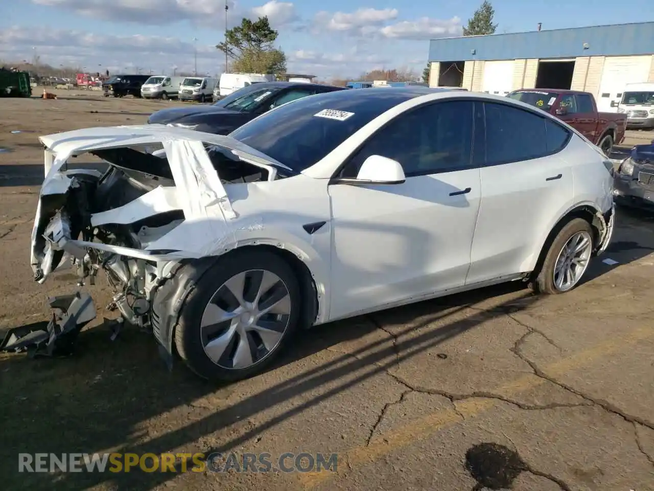1 Photograph of a damaged car 7SAYGDEE1NF481320 TESLA MODEL Y 2022