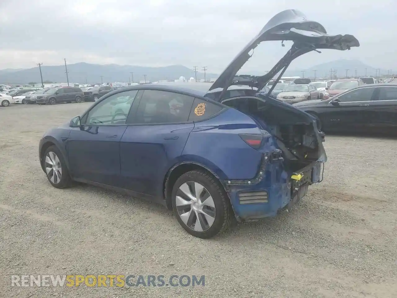 2 Photograph of a damaged car 7SAYGDEE1NF491460 TESLA MODEL Y 2022