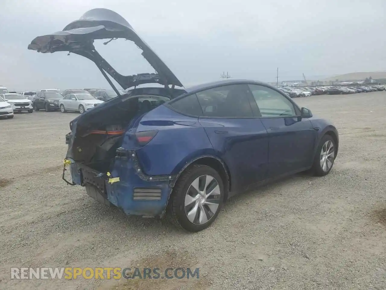 3 Photograph of a damaged car 7SAYGDEE1NF491460 TESLA MODEL Y 2022