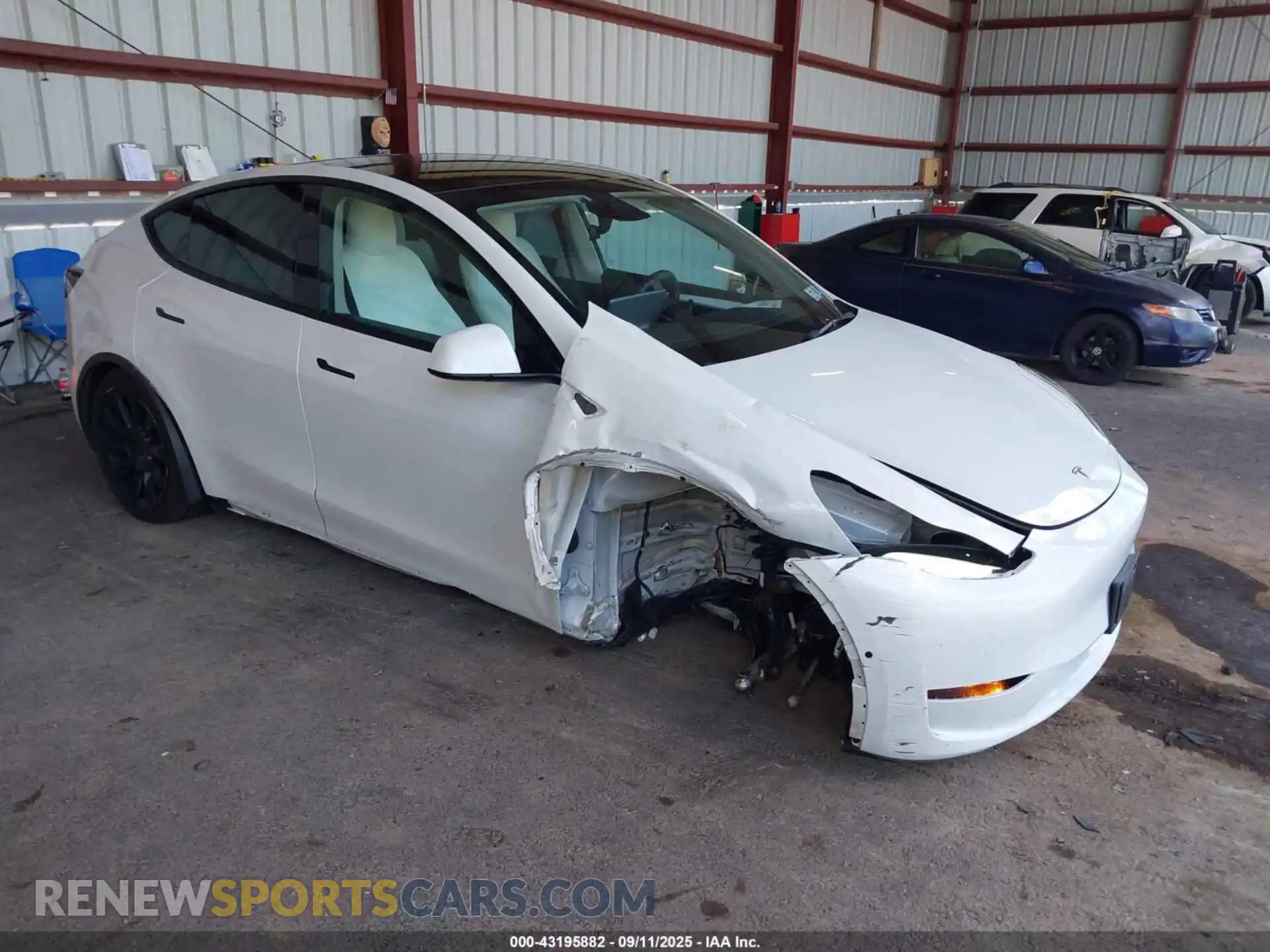 1 Photograph of a damaged car 7SAYGDEE1NF543976 TESLA MODEL Y 2022