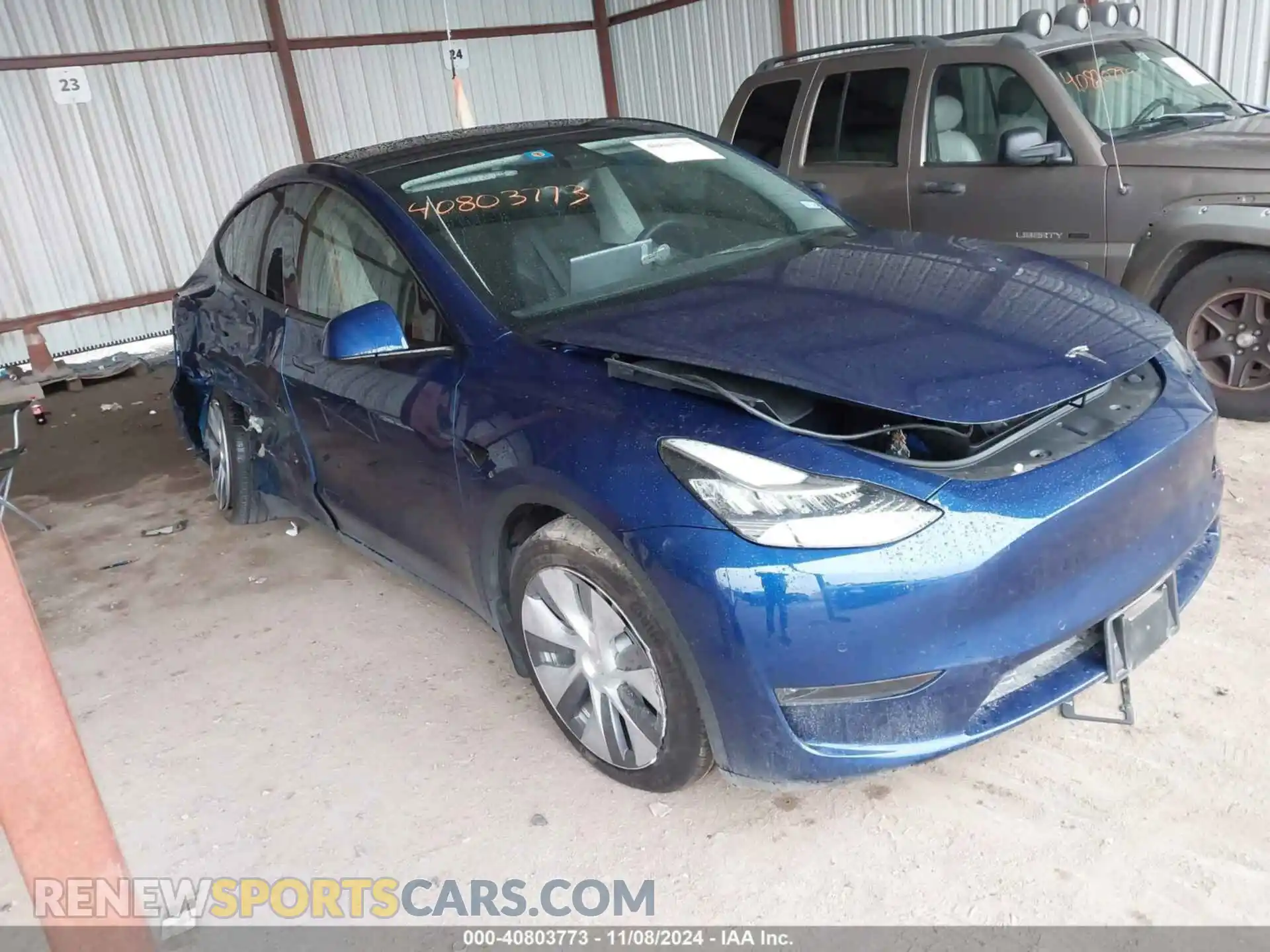 1 Photograph of a damaged car 7SAYGDEE2NA004473 TESLA MODEL Y 2022