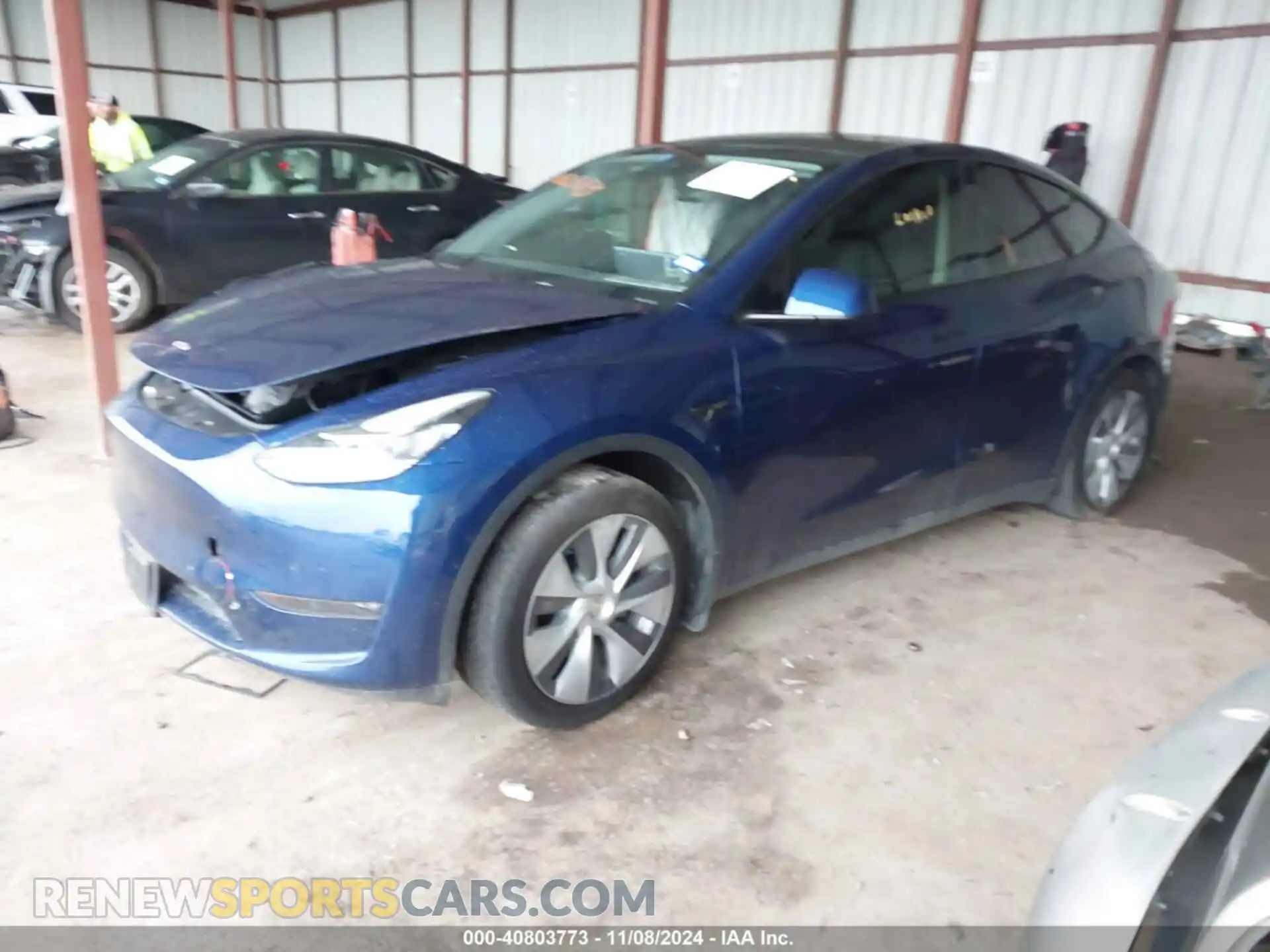 2 Photograph of a damaged car 7SAYGDEE2NA004473 TESLA MODEL Y 2022