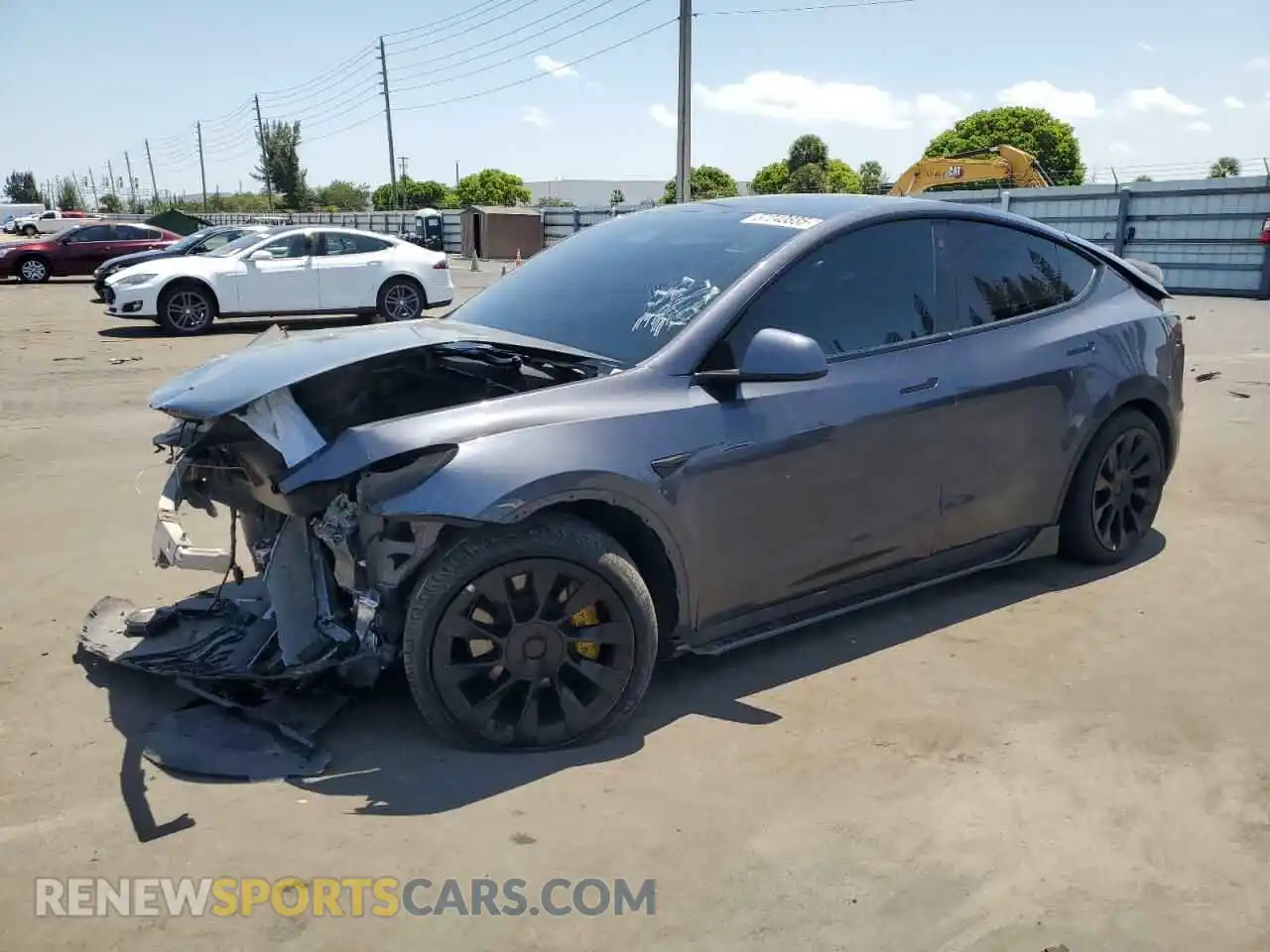 1 Photograph of a damaged car 7SAYGDEE2NA006367 TESLA MODEL Y 2022