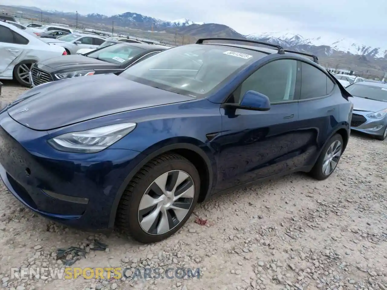 1 Photograph of a damaged car 7SAYGDEE2NA009818 TESLA MODEL Y 2022