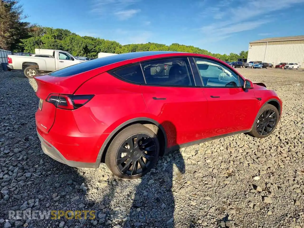 3 Photograph of a damaged car 7SAYGDEE2NA021967 TESLA MODEL Y 2022