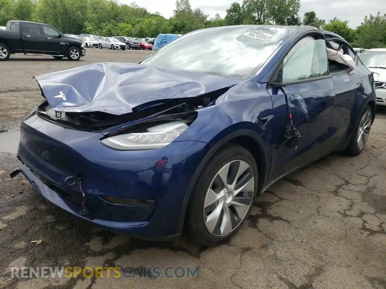 1 Photograph of a damaged car 7SAYGDEE2NF310849 TESLA MODEL Y 2022