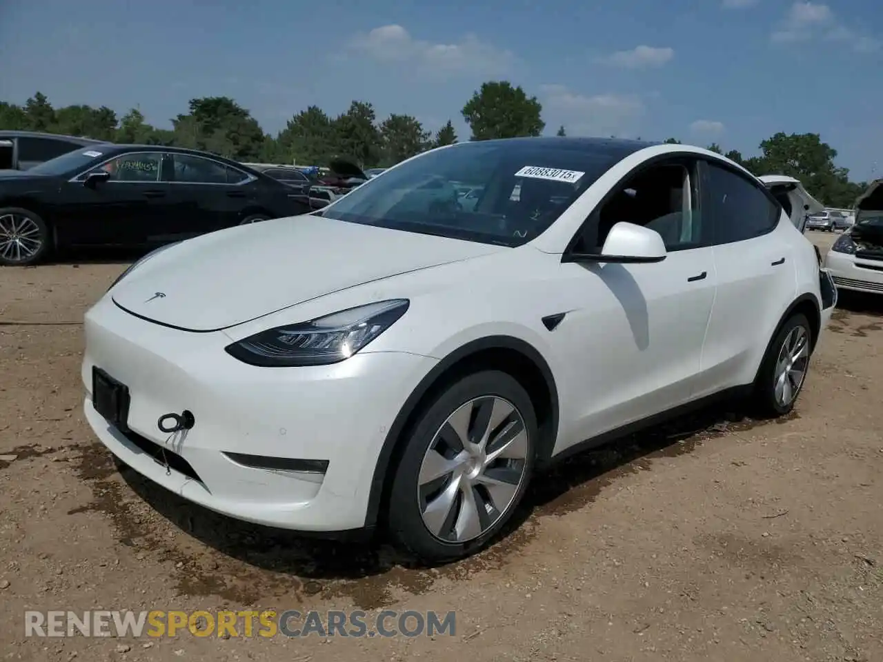 1 Photograph of a damaged car 7SAYGDEE2NF321785 TESLA MODEL Y 2022