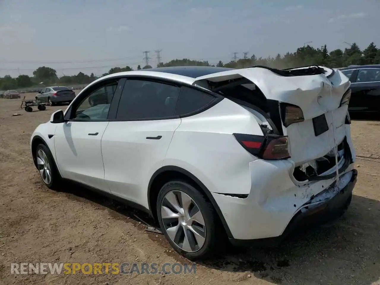 2 Photograph of a damaged car 7SAYGDEE2NF321785 TESLA MODEL Y 2022