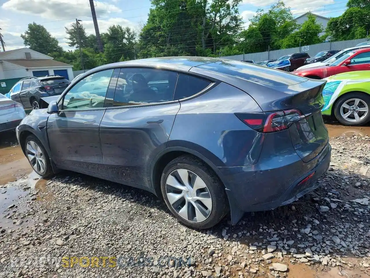 2 Photograph of a damaged car 7SAYGDEE2NF338098 TESLA MODEL Y 2022