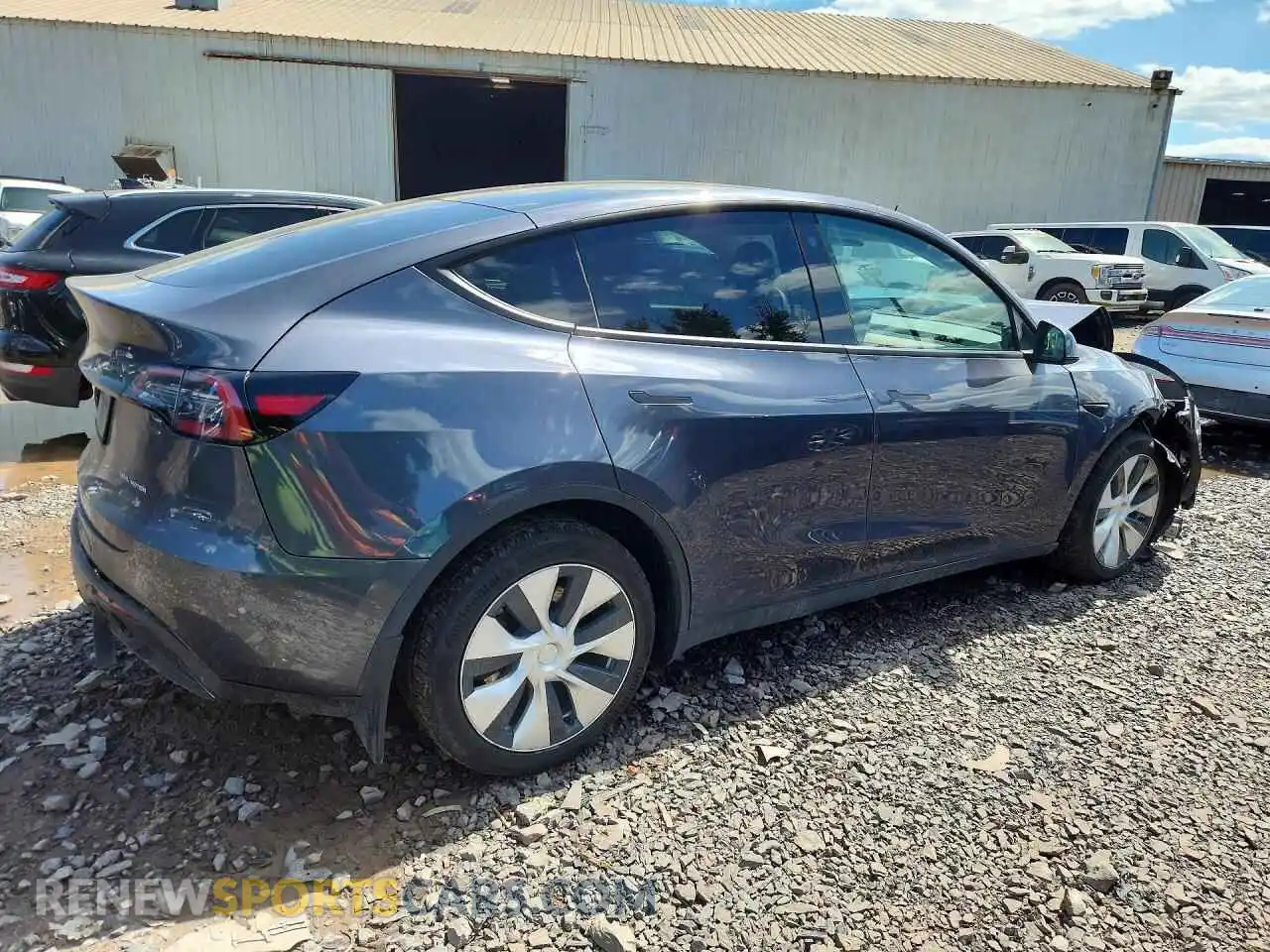 3 Photograph of a damaged car 7SAYGDEE2NF338098 TESLA MODEL Y 2022