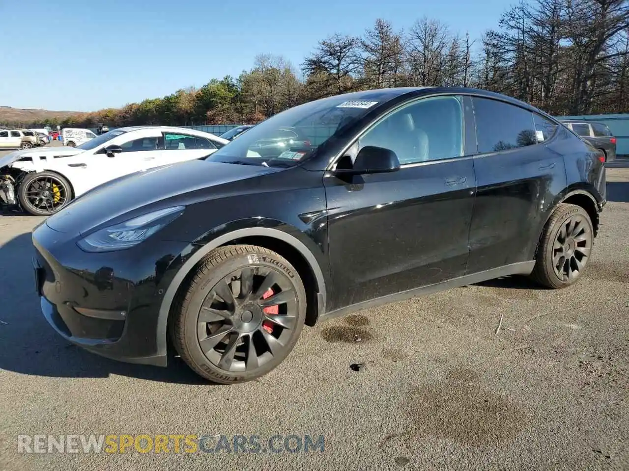 1 Photograph of a damaged car 7SAYGDEE2NF342216 TESLA MODEL Y 2022