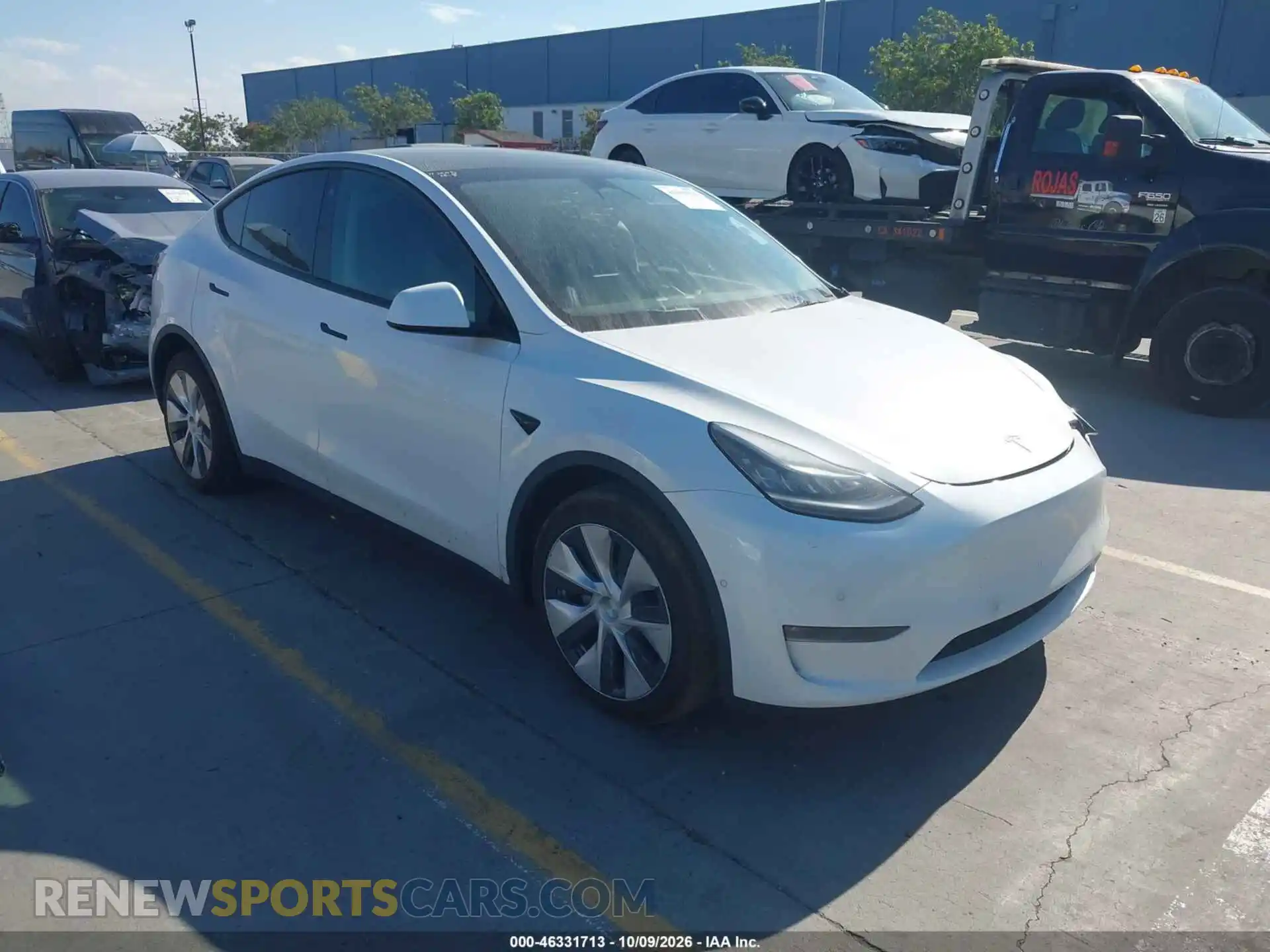 1 Photograph of a damaged car 7SAYGDEE2NF346301 TESLA MODEL Y 2022