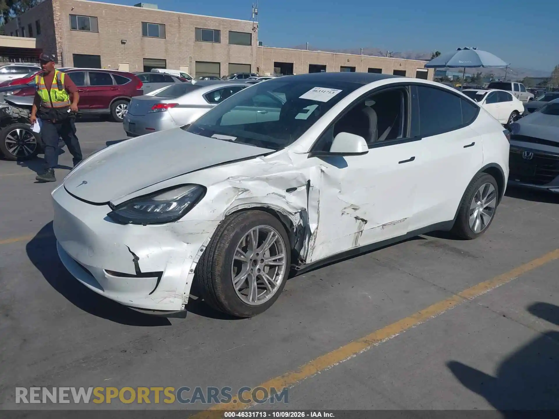 2 Photograph of a damaged car 7SAYGDEE2NF346301 TESLA MODEL Y 2022