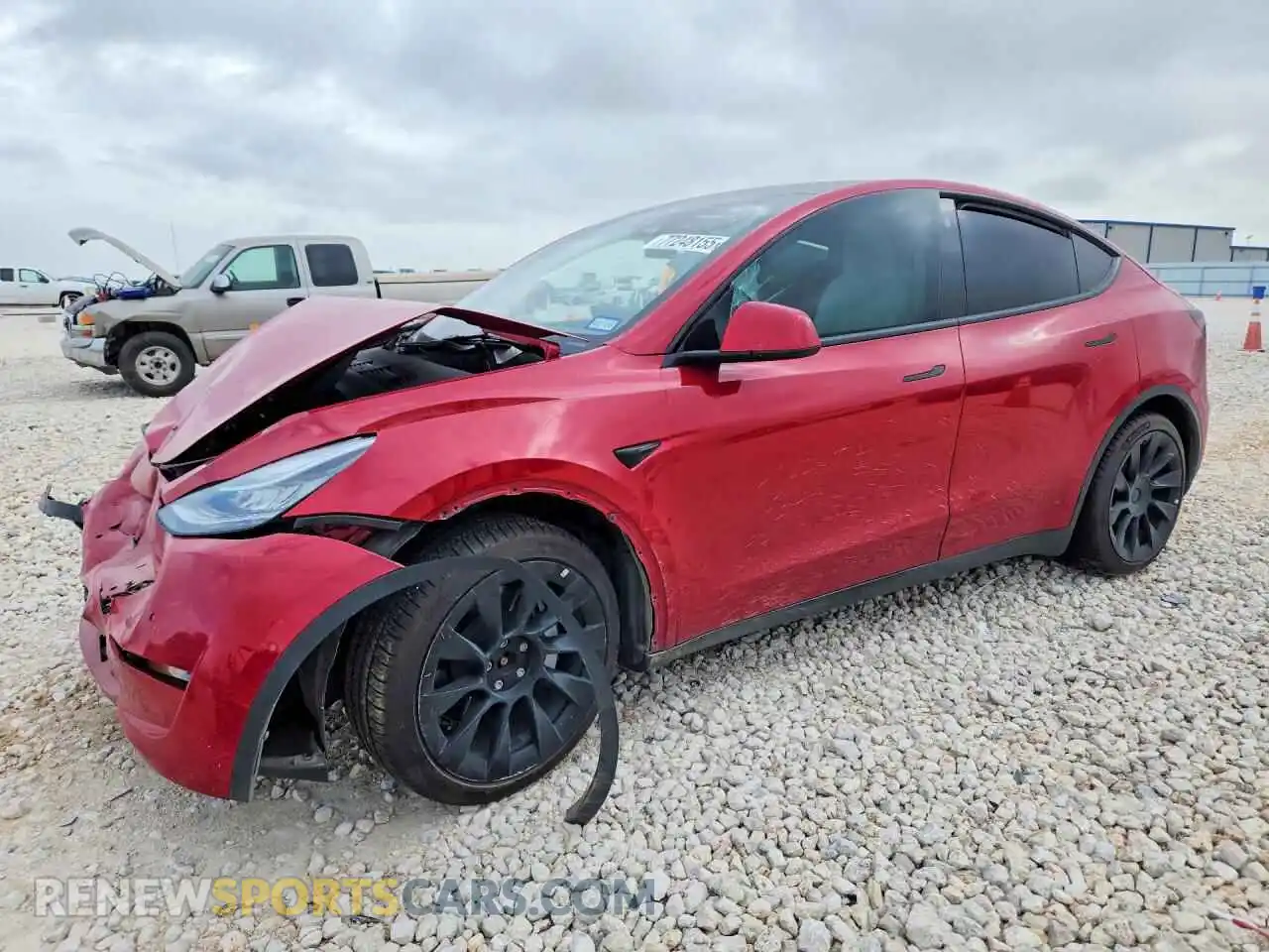 1 Photograph of a damaged car 7SAYGDEE2NF361350 TESLA MODEL Y 2022