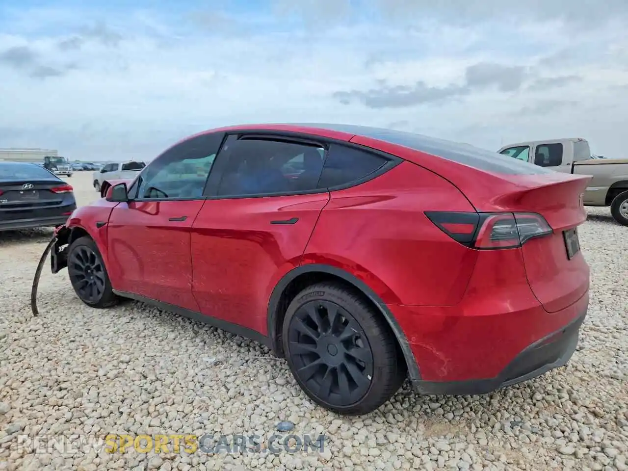 2 Photograph of a damaged car 7SAYGDEE2NF361350 TESLA MODEL Y 2022