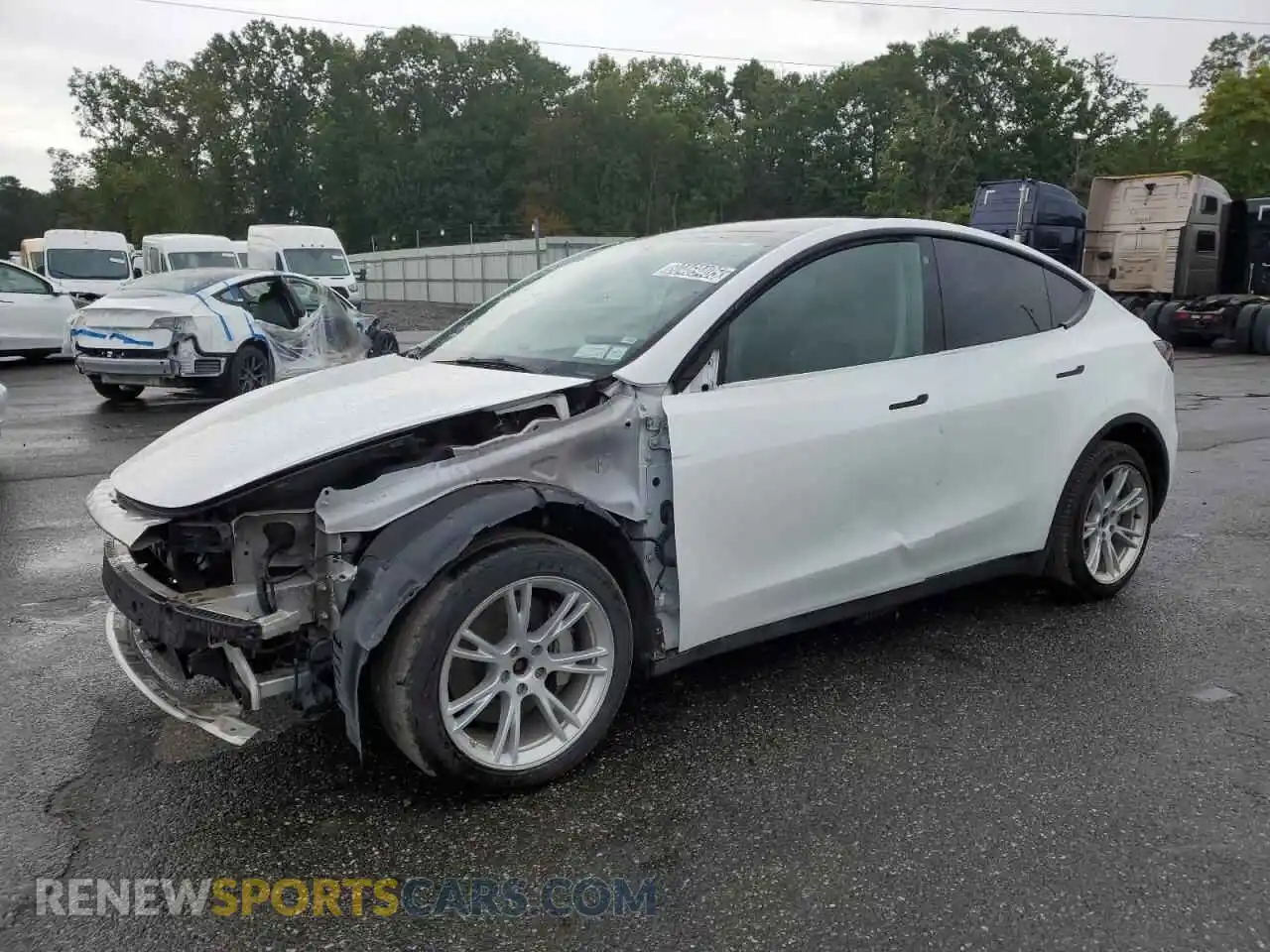 1 Photograph of a damaged car 7SAYGDEE2NF393456 TESLA MODEL Y 2022