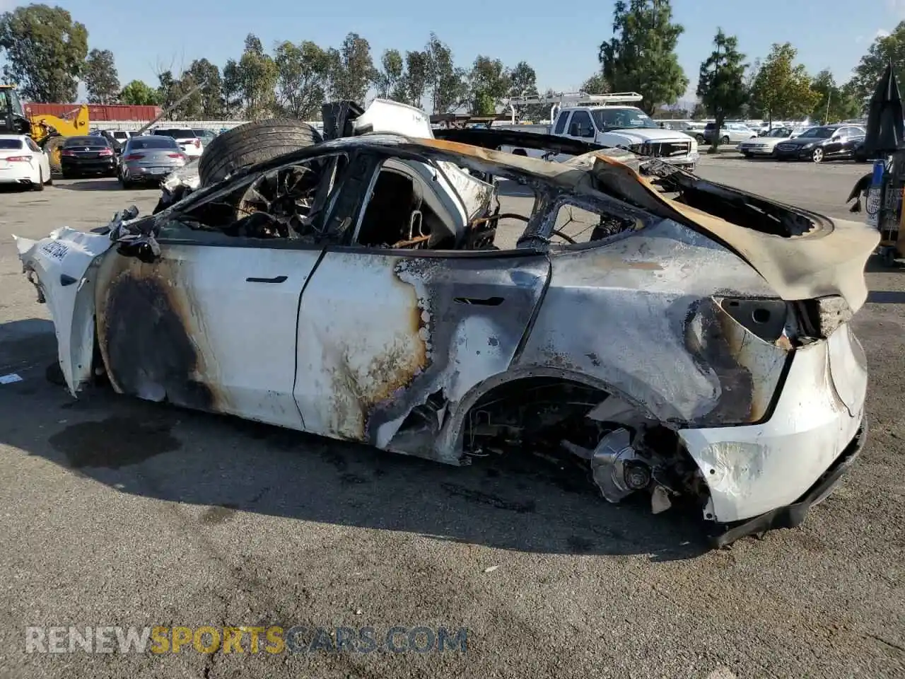 2 Photograph of a damaged car 7SAYGDEE2NF401264 TESLA MODEL Y 2022
