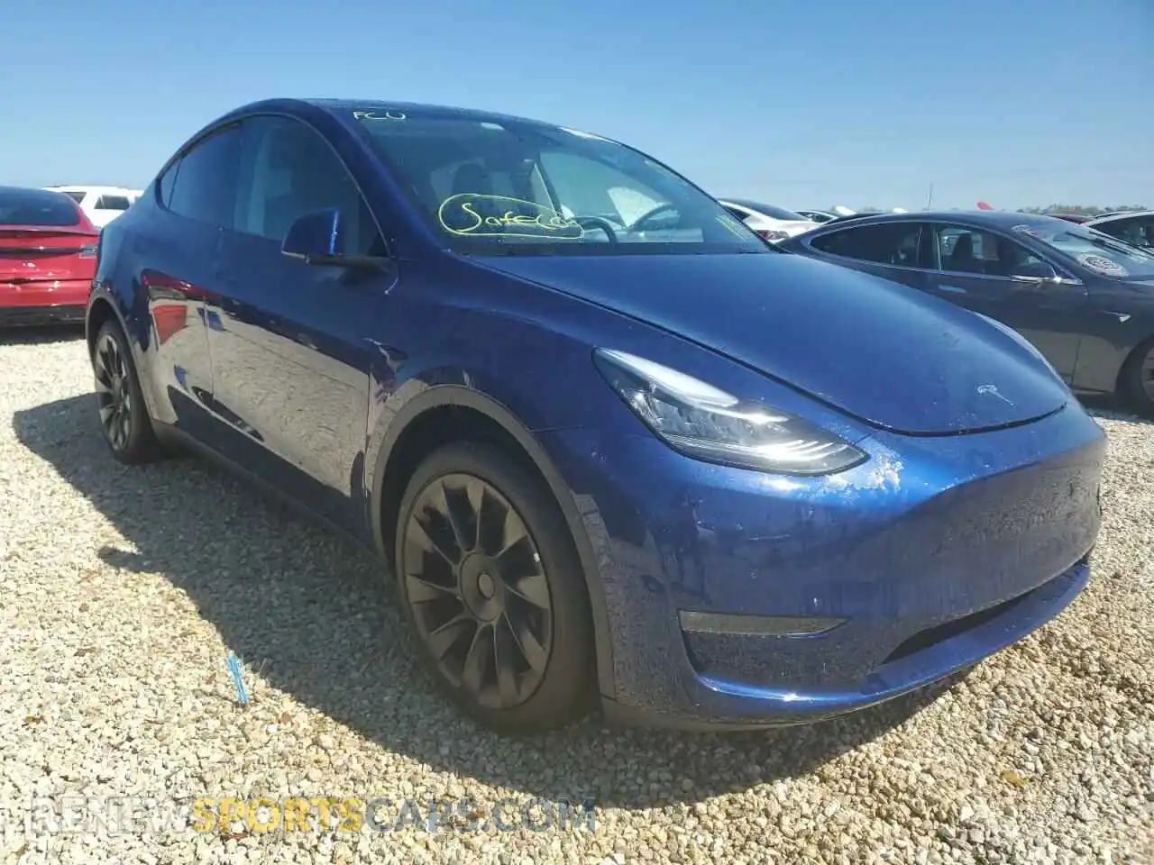 1 Photograph of a damaged car 7SAYGDEE2NF437276 TESLA MODEL Y 2022