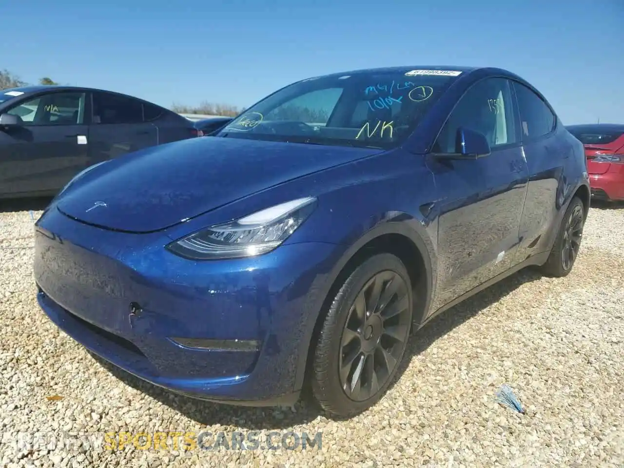 2 Photograph of a damaged car 7SAYGDEE2NF437276 TESLA MODEL Y 2022