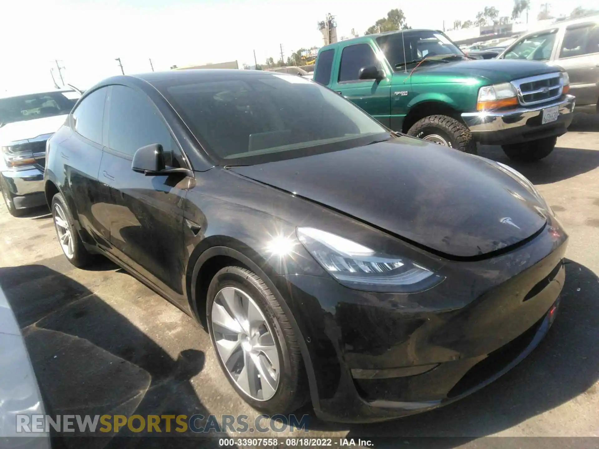 1 Photograph of a damaged car 7SAYGDEE2NF447516 TESLA MODEL Y 2022